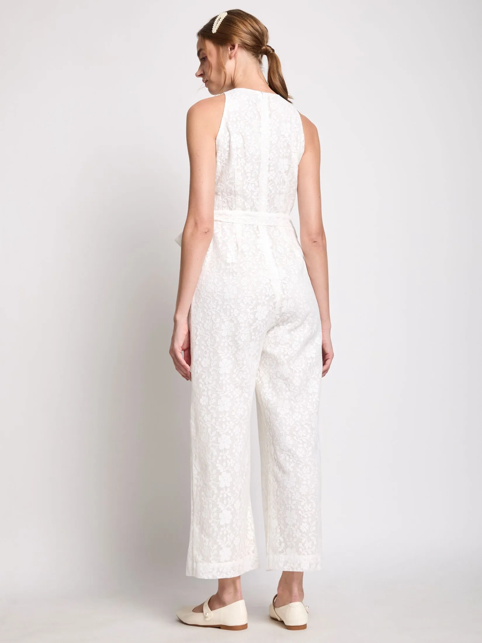 LOLITA Women Jumpsuit Halterneck Sleeveless Lace