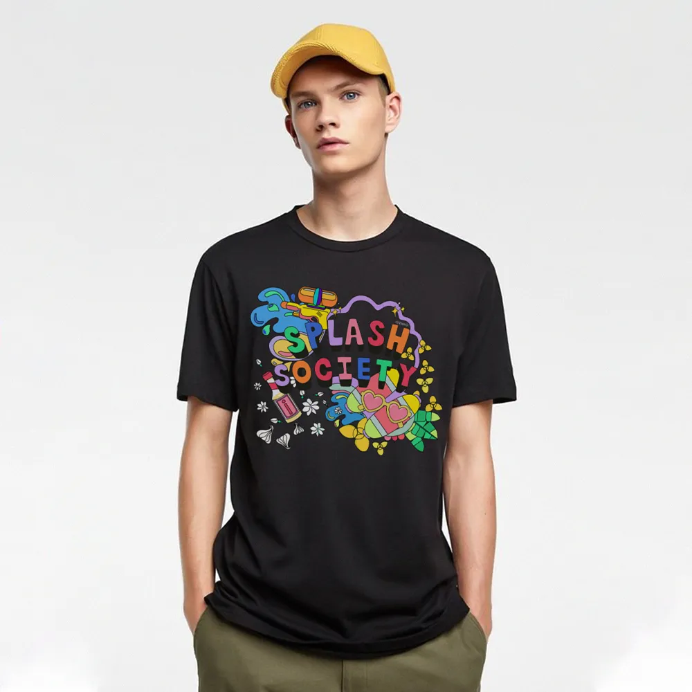 ICONIC BLACK VIVID FESTIVAL T-SHIRT