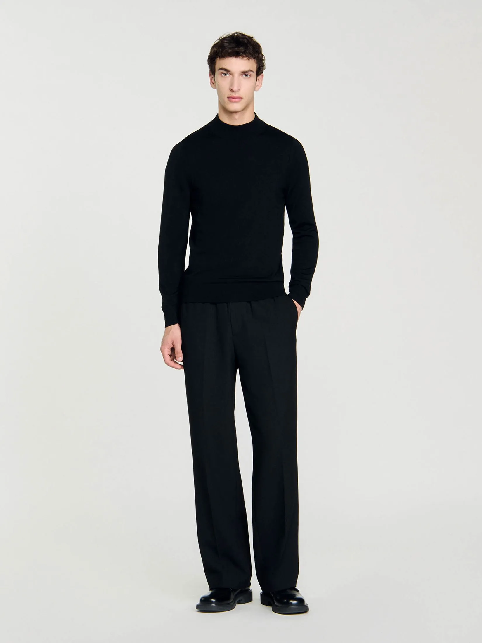 SANDRO Funnel Neck Sweater