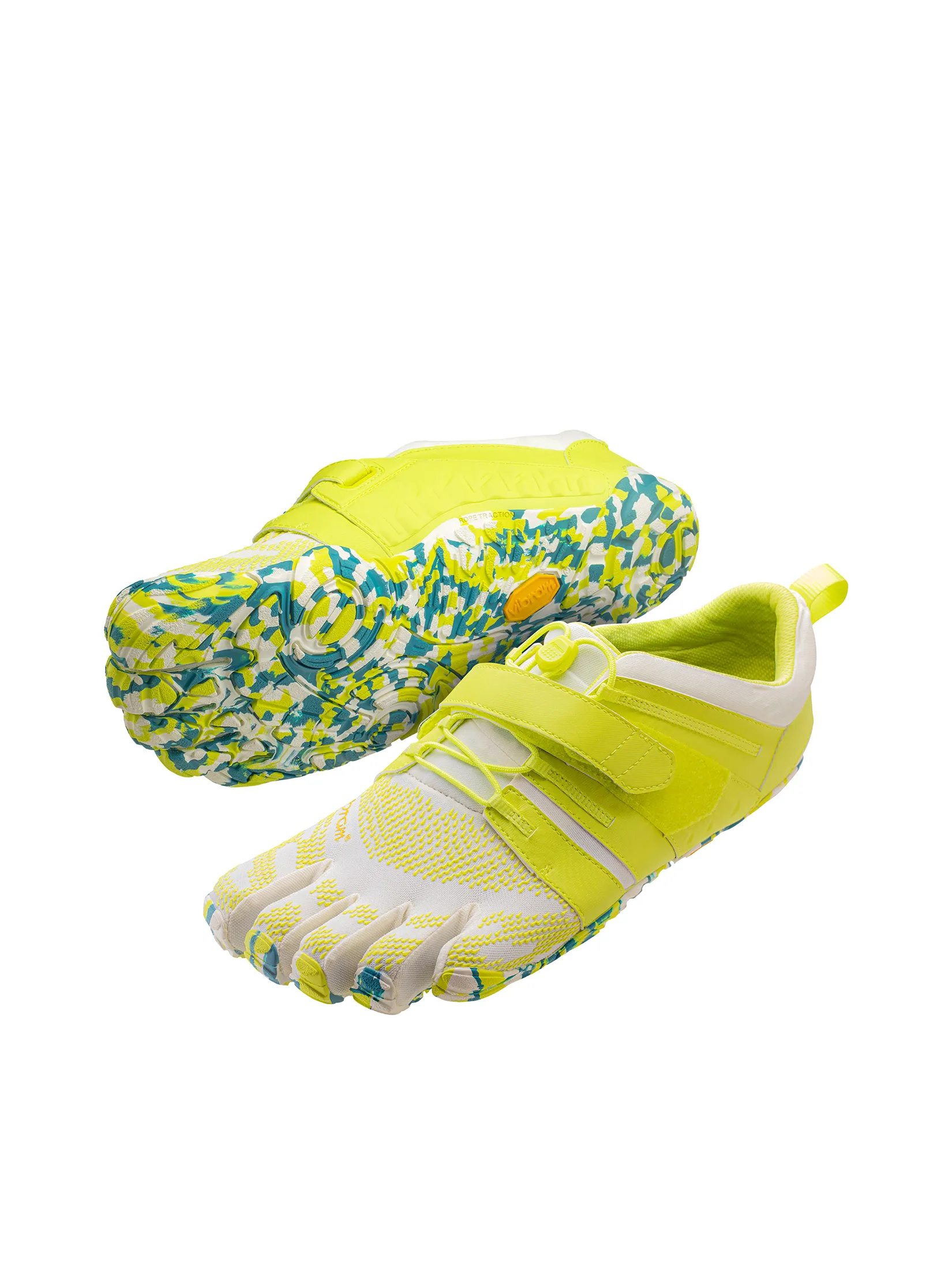 VIBRAM FIVEFINGERS Men Training Shoes VFF V-Train 2.0 Lime Green/Gray