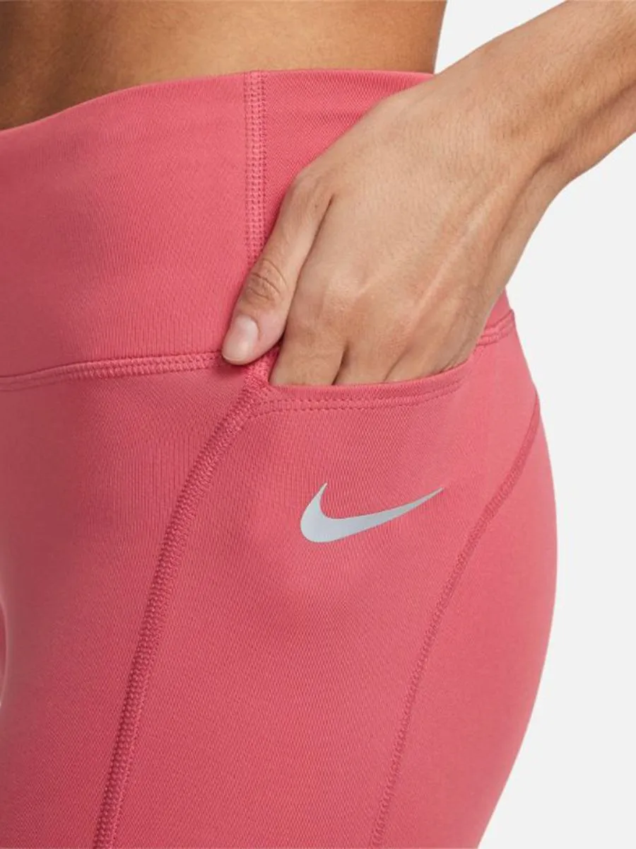NIKE Women Mid-Rise Crop Running Leggings Fast CZ9239-655