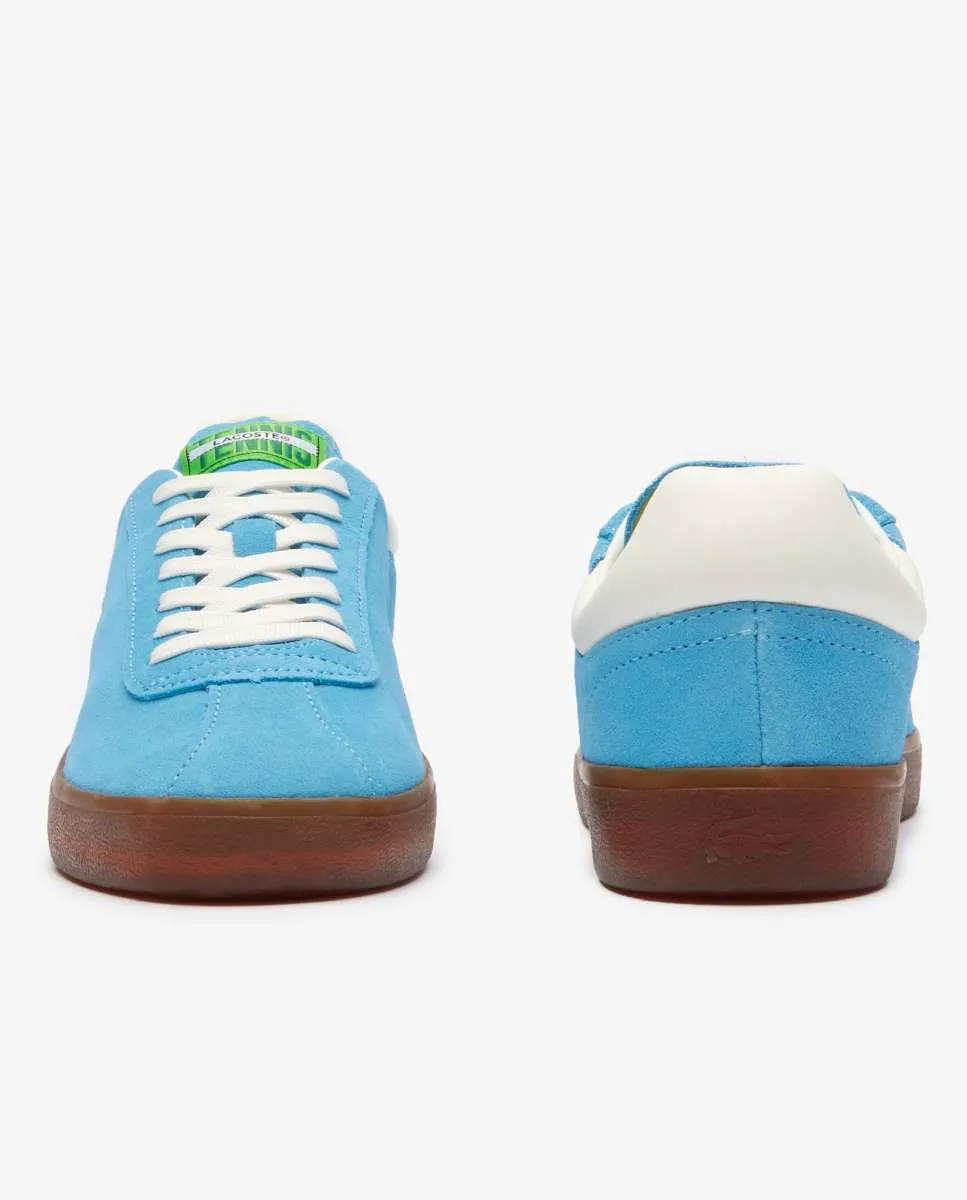 LACOSTE Men’s Baseshot Suede Trainers Blue
