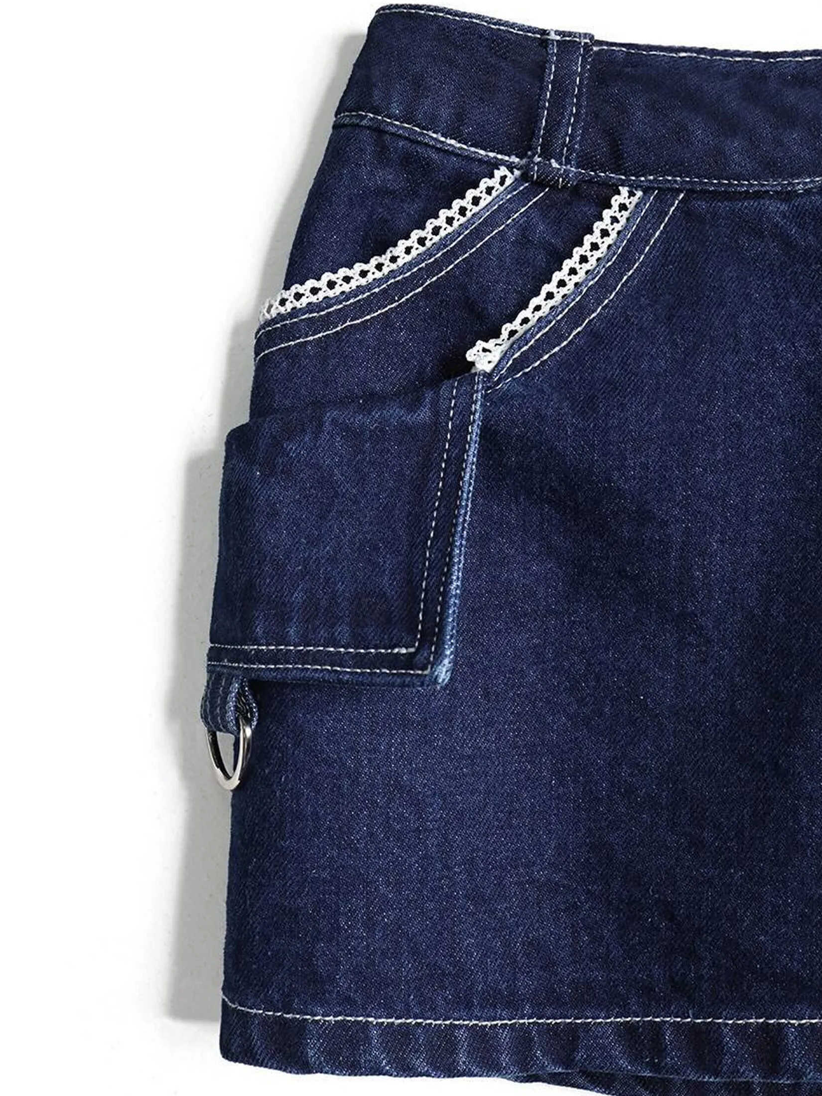 SABINA MERGE X SABINA Woman Yara Denim Skirt - Dark Blue