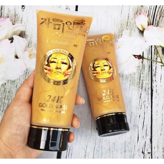 Золотая маска для зрелой кожи с глутатионом 24K 220 мл