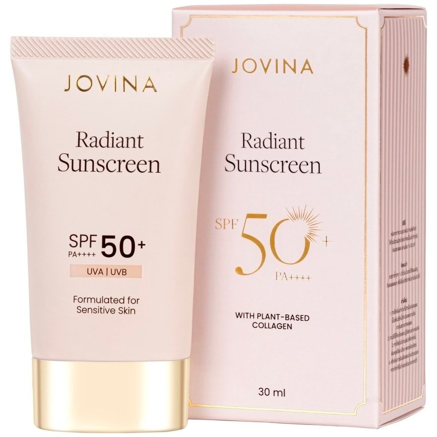 Jovina Radiant Sunscreen SPF50+ PA++++ 30g. Beige