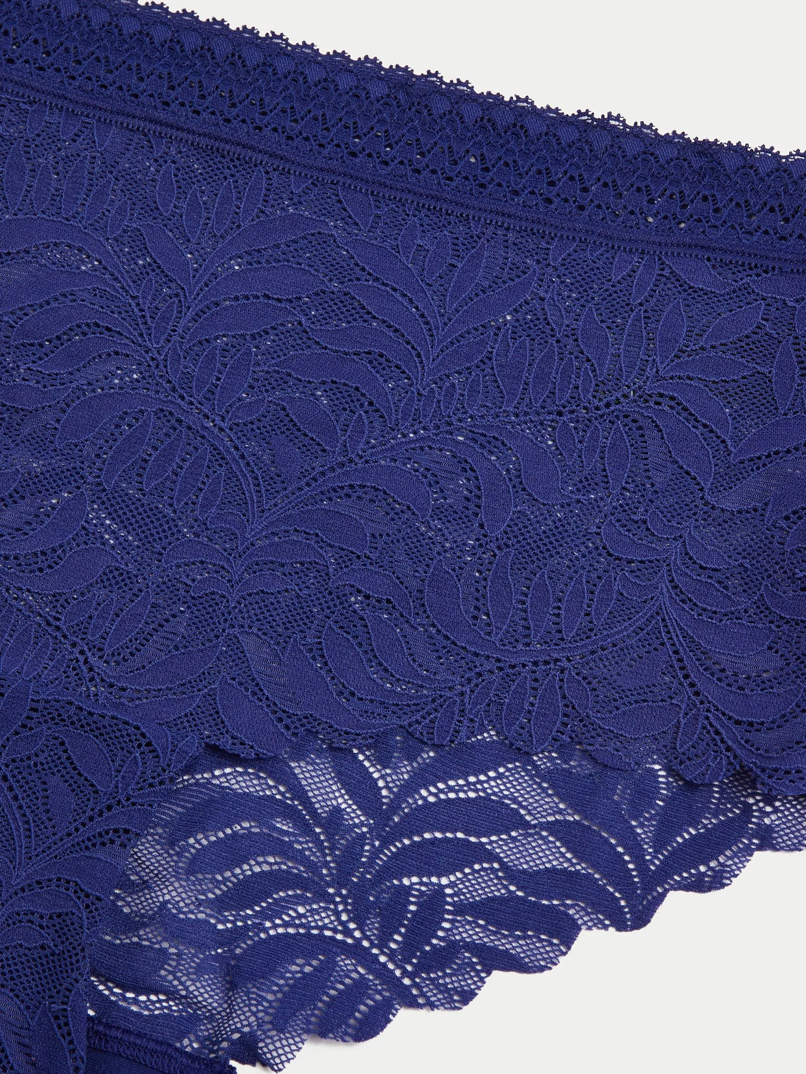 MARKS & SPENCER Women Shorts Flexifit Lace High Rise 3pk Navy