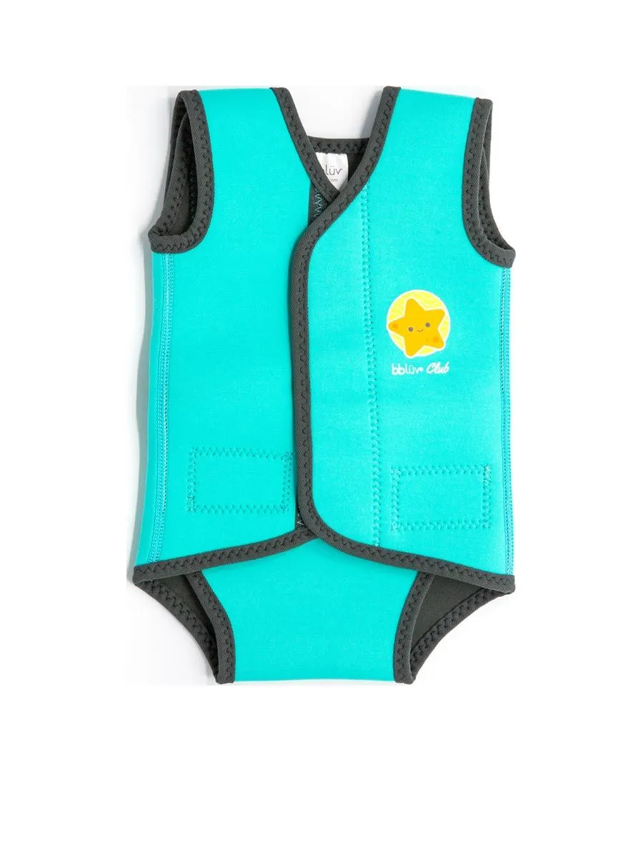 BBLUV Wräp - Neoprene Baby Wetsuit (0-6 months) Aqua