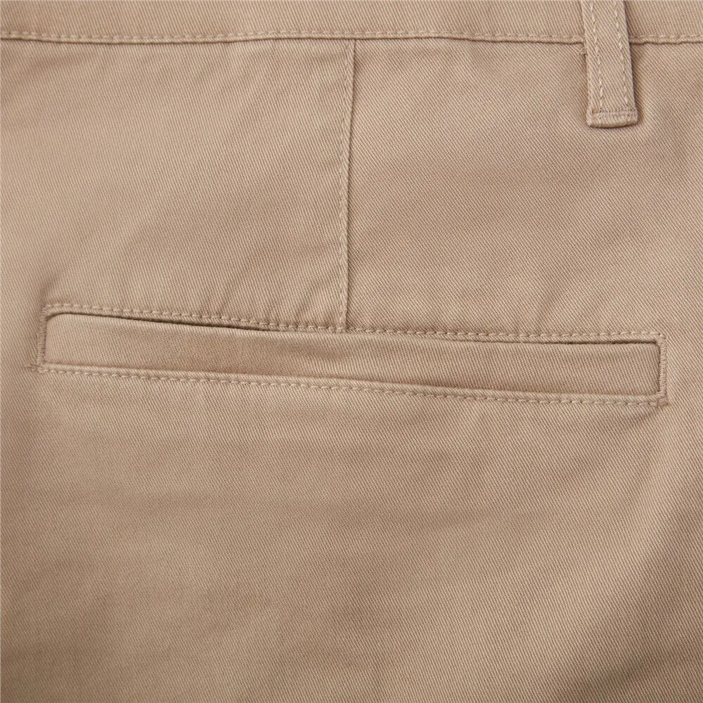 GIORDANO Khaki Men's Super Stretch Low Rise Slim Easy Care Pants (180° Expandable Waistband)