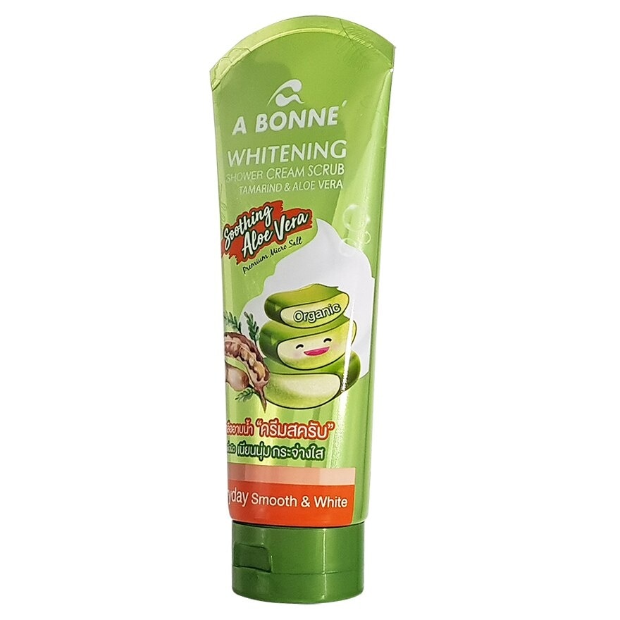 A BONNE Whitening Shower Cream Scrub Tamarind and Aloe vera 350 G.