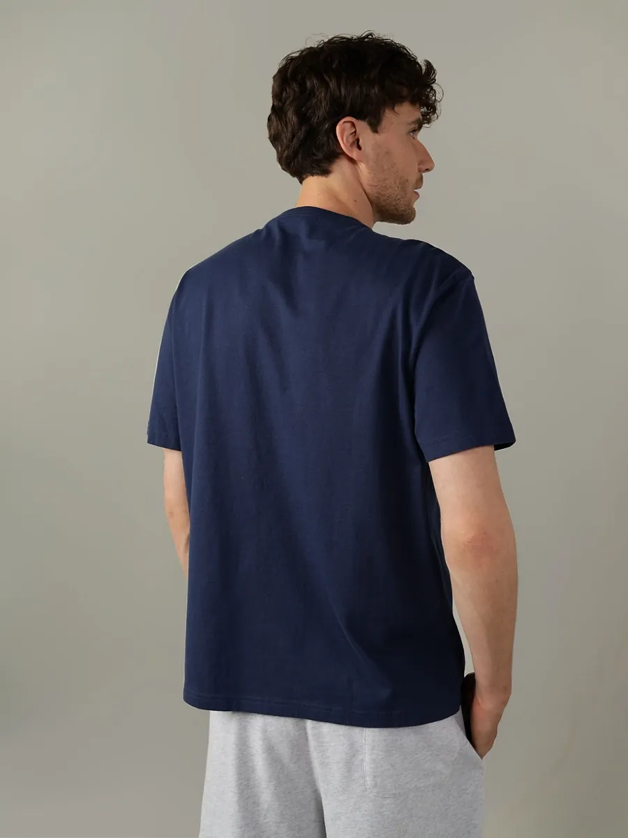 AMERICAN EAGLE MEN G SS SP2 SET IN TEE- PC DYE + SERIOUSLY SOFT WASH 410 NAVY