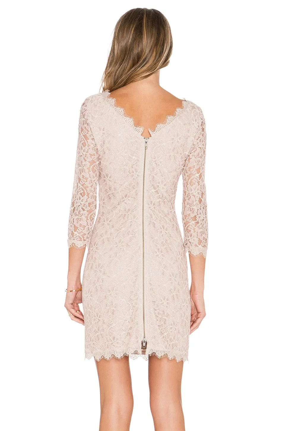 DIANE VON FURSTENBERG DVF ZARITA DRESS NUDE