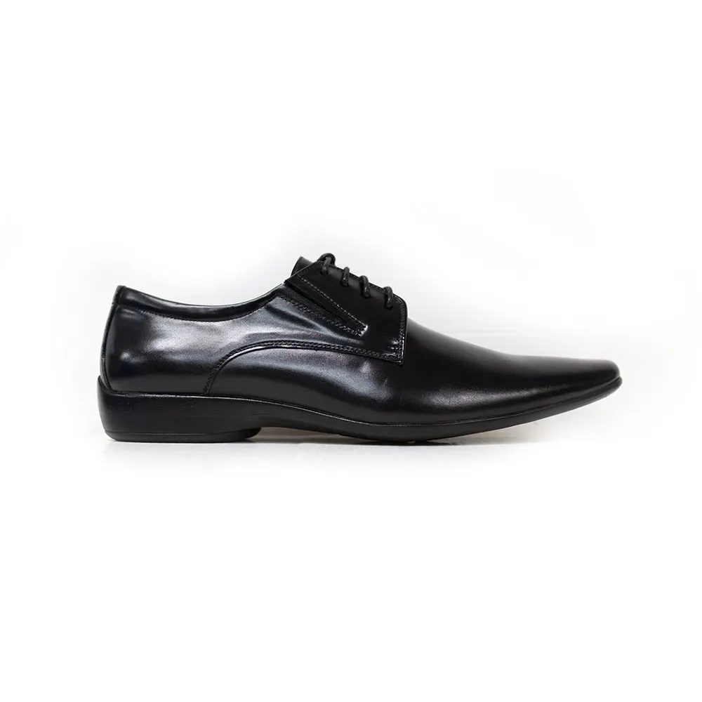 HEAVY Black leather formal shoes VB6229