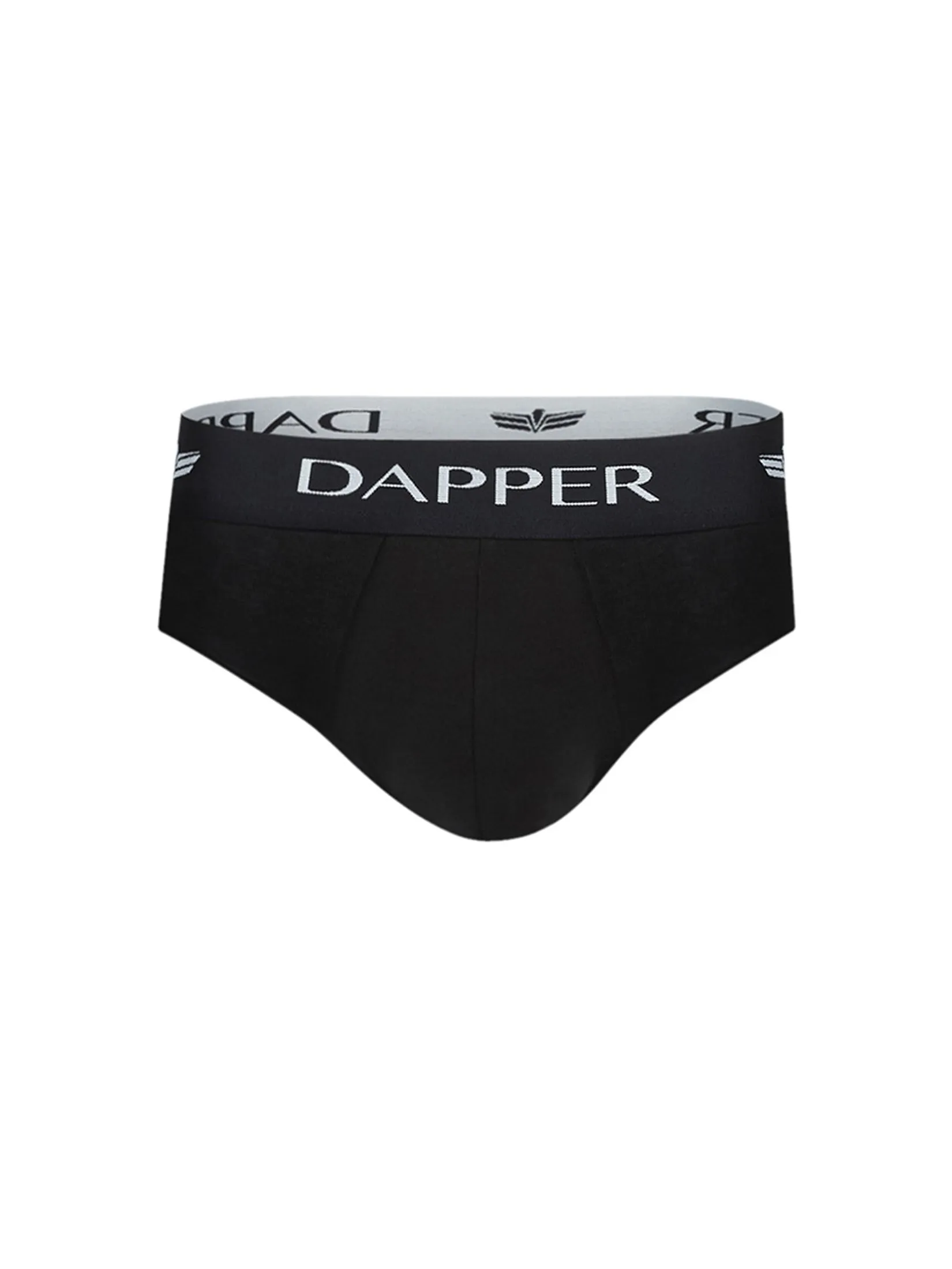 DAPPER DAPPER Iconic Pima Cotton Briefs Black (Pack 2 Pcs.)