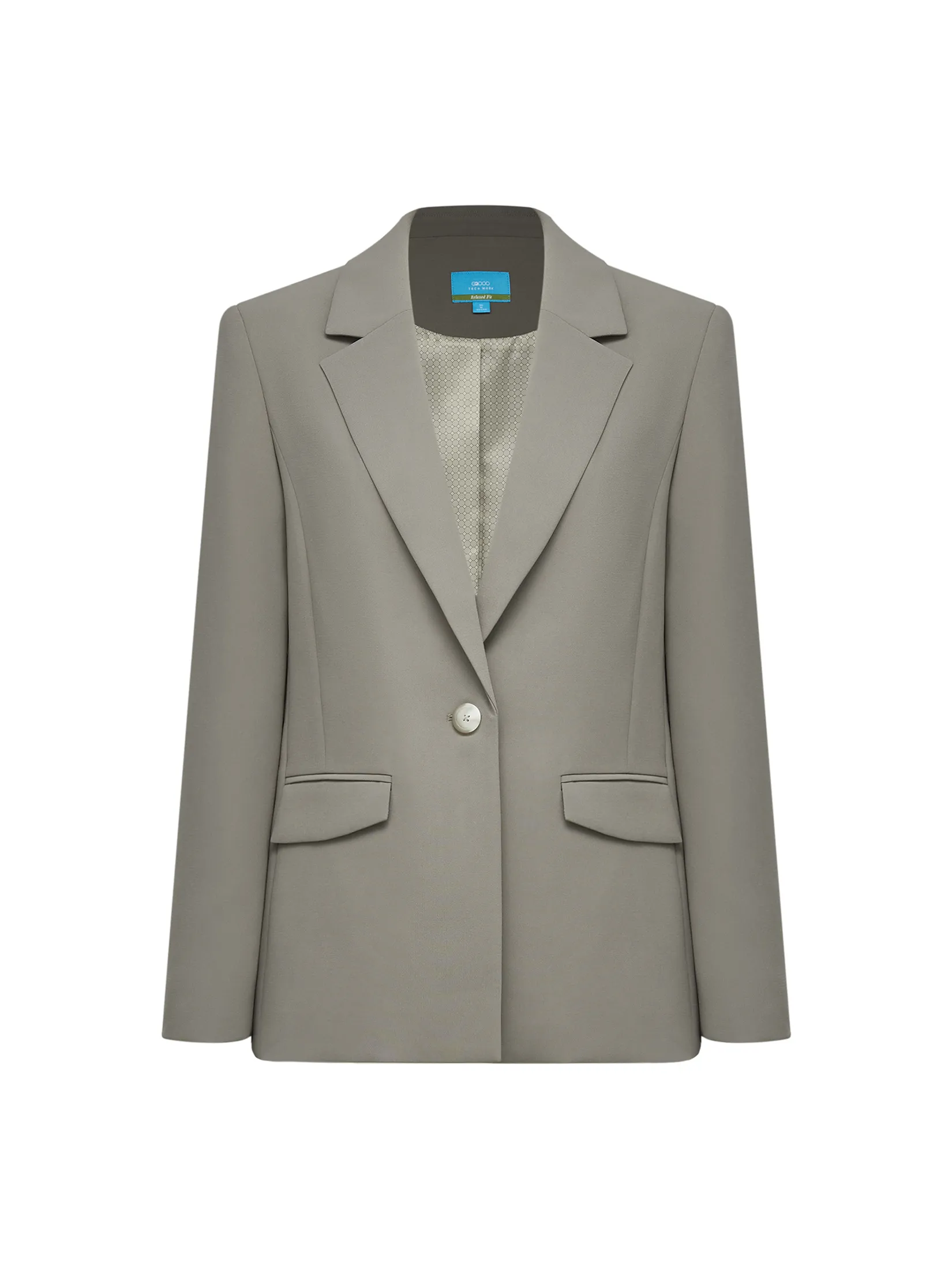 G2000 Women Clothing Multi-Way Stretch Suit Blazer  Relaxed Fit - Grey