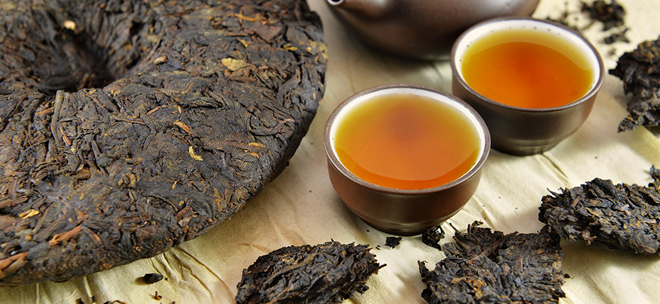 Китайский Пуэр Гу Шу Ча в плитке 10 лет 250 гр