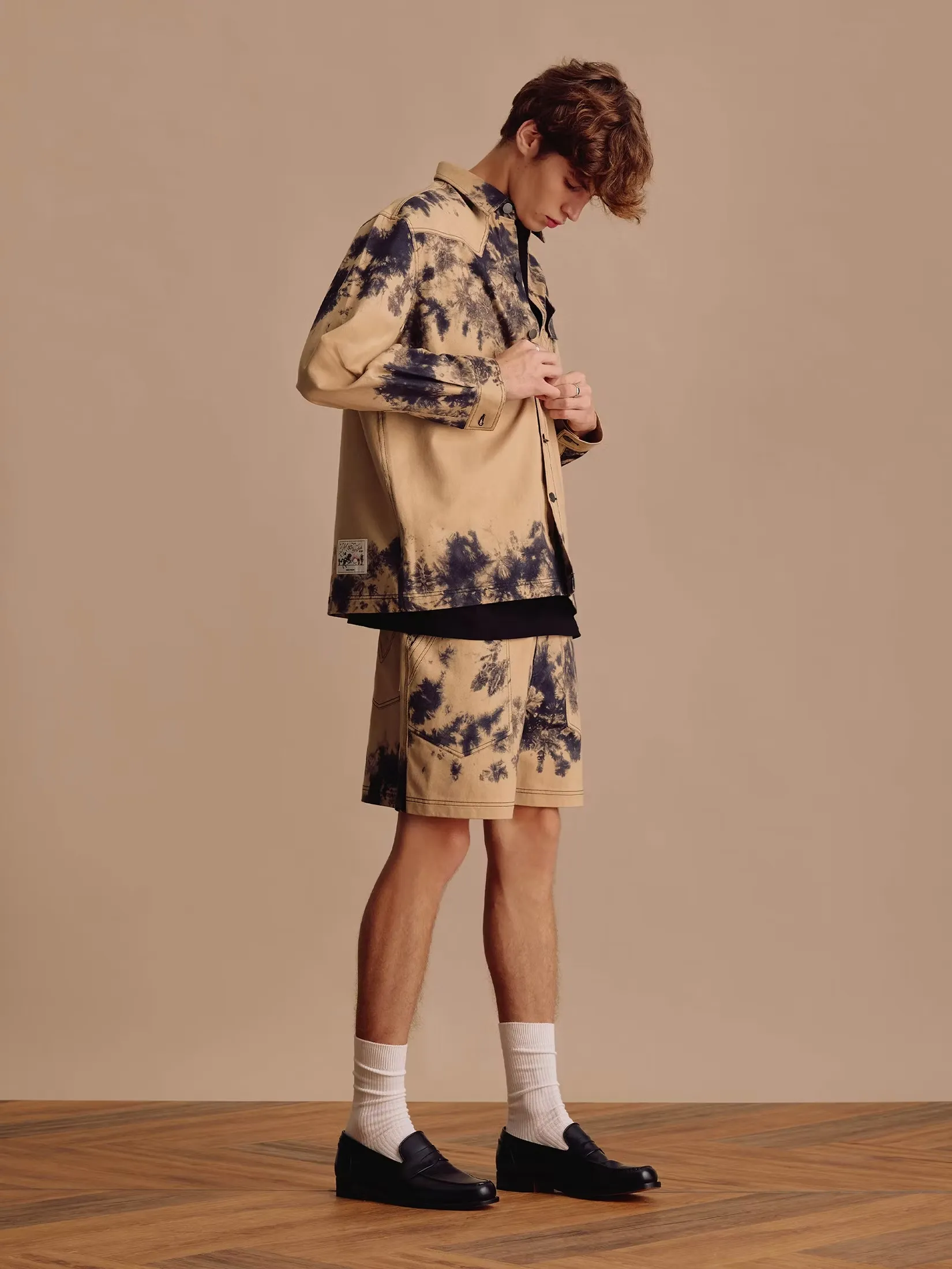 MOO [MOO 3/25] Tie-Dye Wild Shorts Print