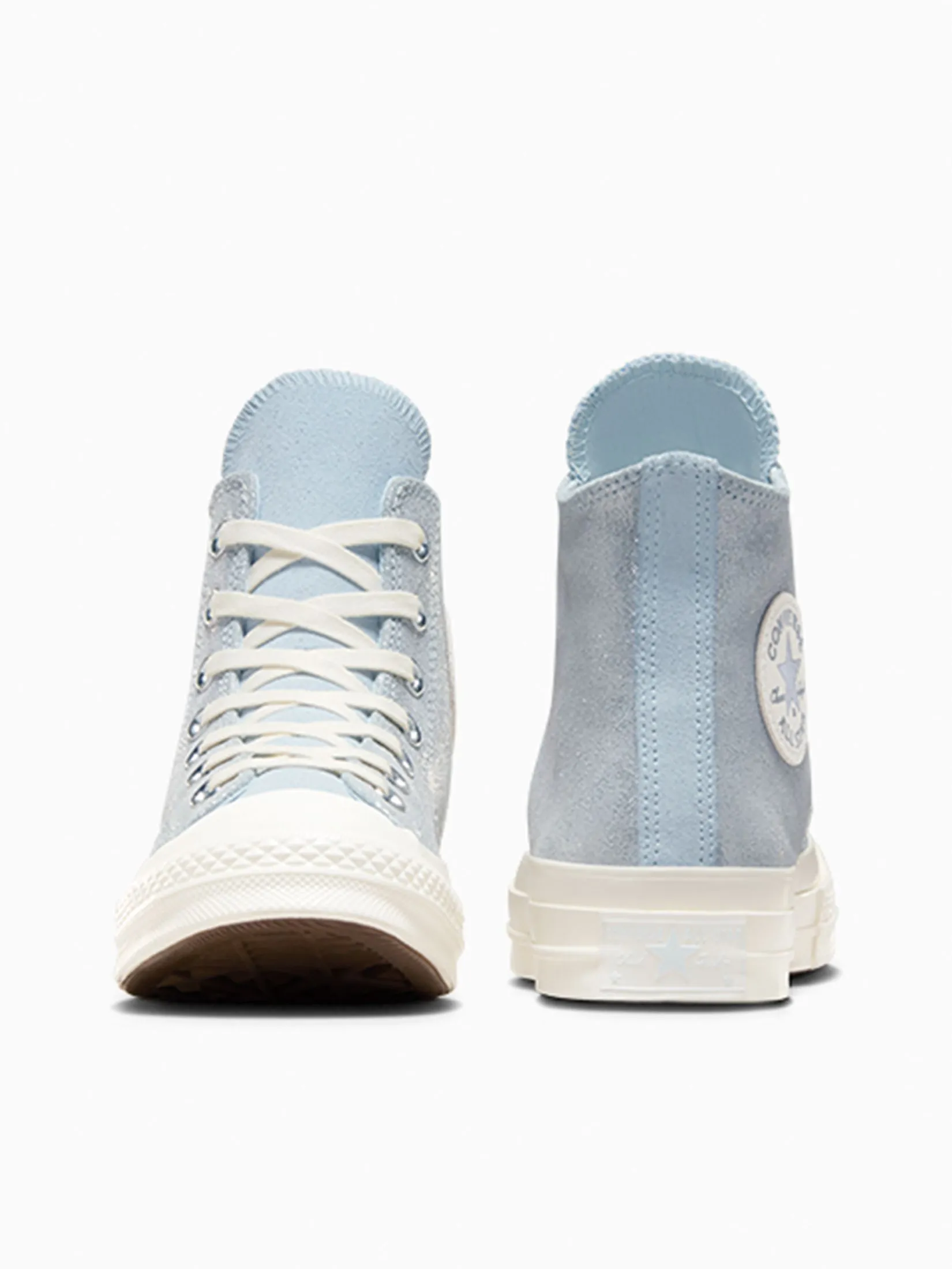 CONVERSE Women Sneakers Chuck 70 Pretty Patina Hi Silver/Blue