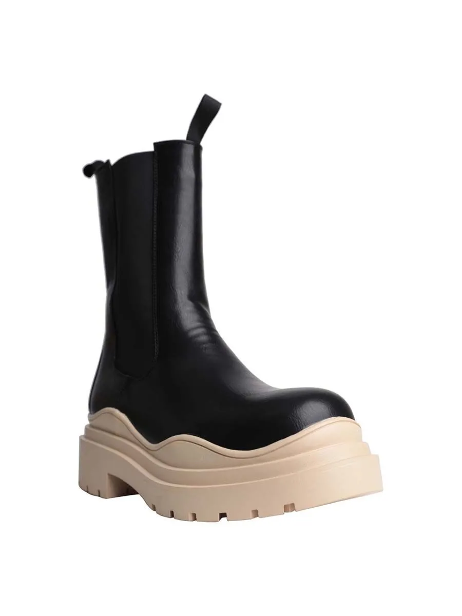 VILLAINS SF CAPELLA Boots BLACK NUDE