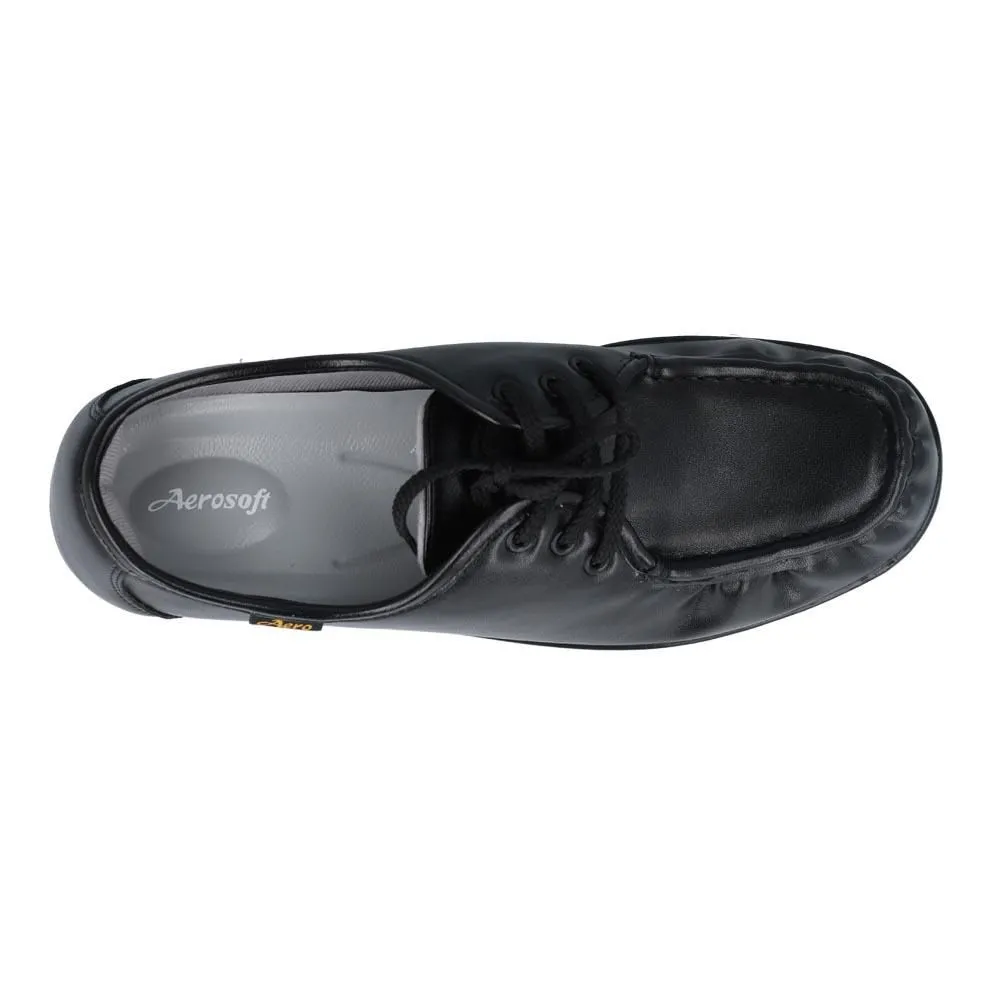 AEROSOFT Black NW9092 Court Shoes
