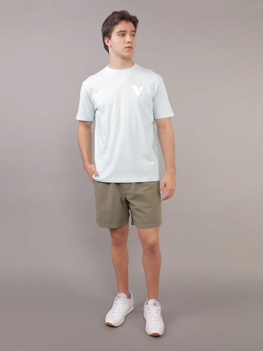 AMERICAN EAGLE MEN G SS 1 SET IN TEE- PC DYE + SERIOUSLY SOFT WASH 313 MINT