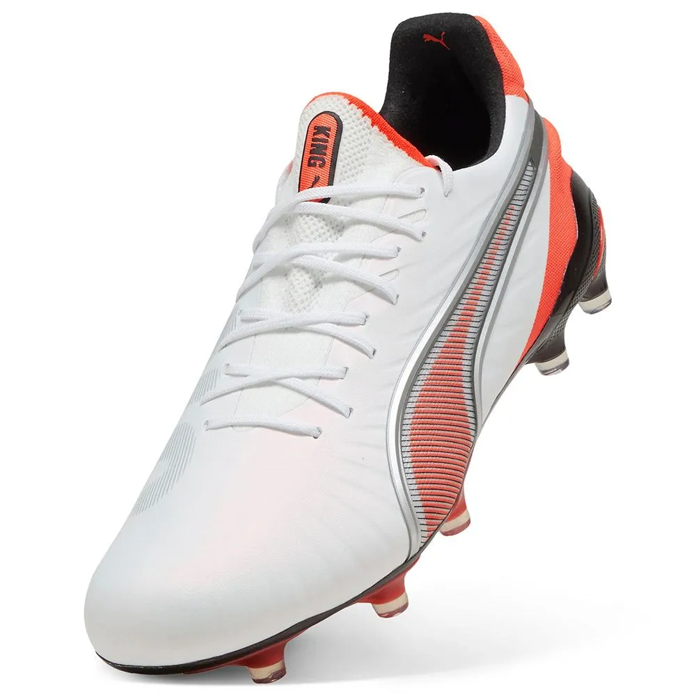 PUMA King Ultimate FG/AG Unisex Football Shoes White - PU097SH482ENTH