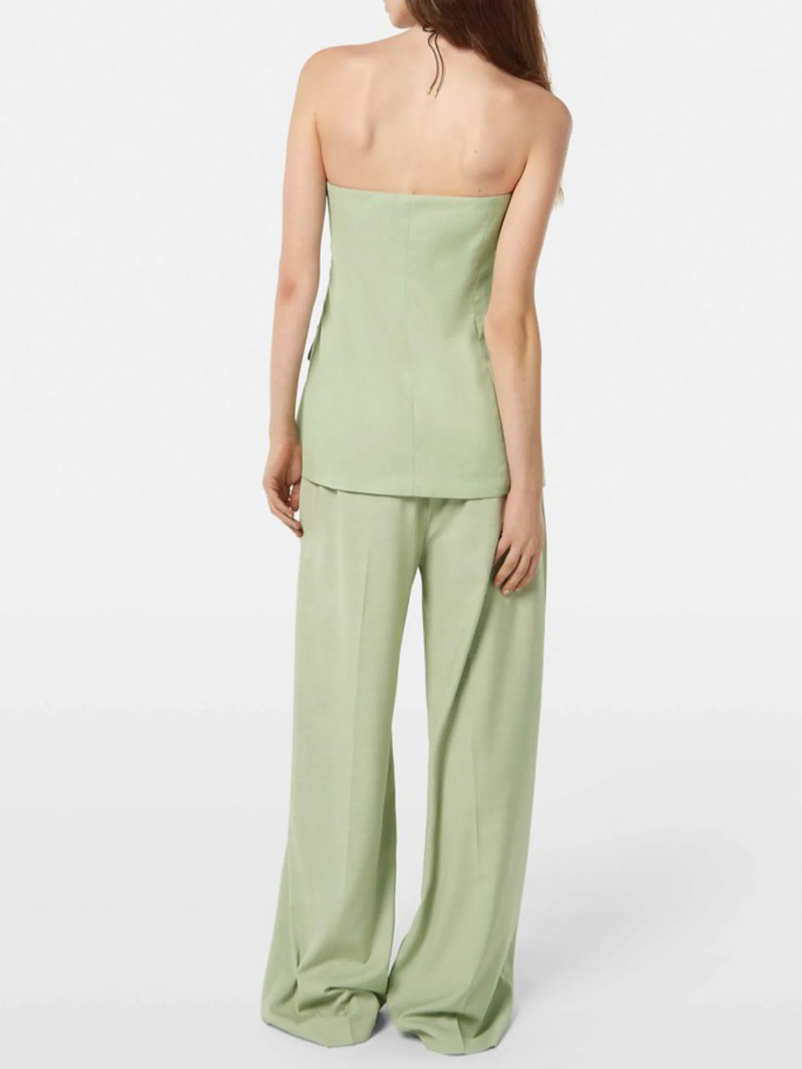 SCOTCH&SODA Women Bodice Strapless Tailored Pistachio