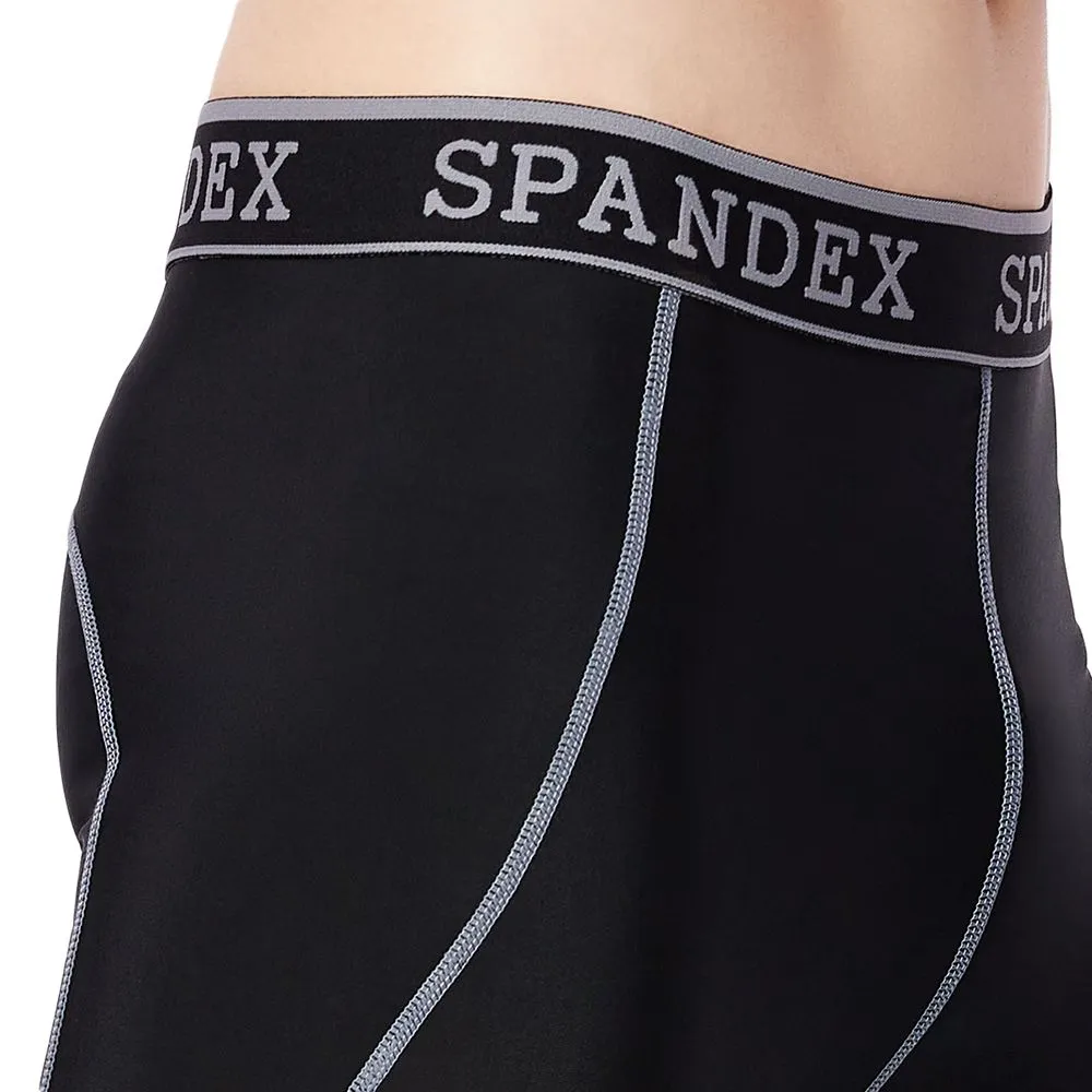 SPANDEX Black/Grey-LP002-Compression Long pants