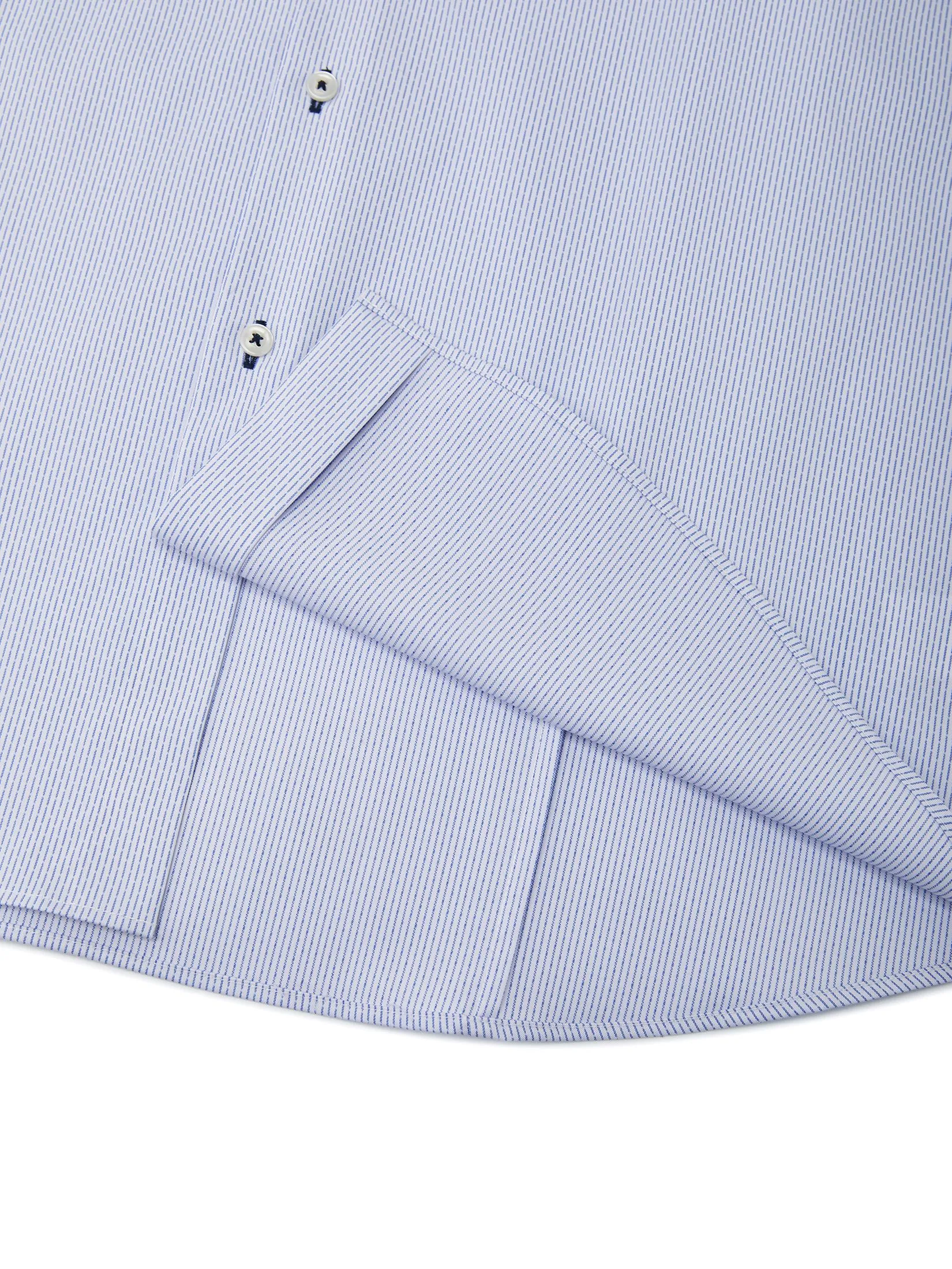 G2000 Men Clothing Non-Iron Silky Touch Stripe Shirt  Smart Fit - Blue