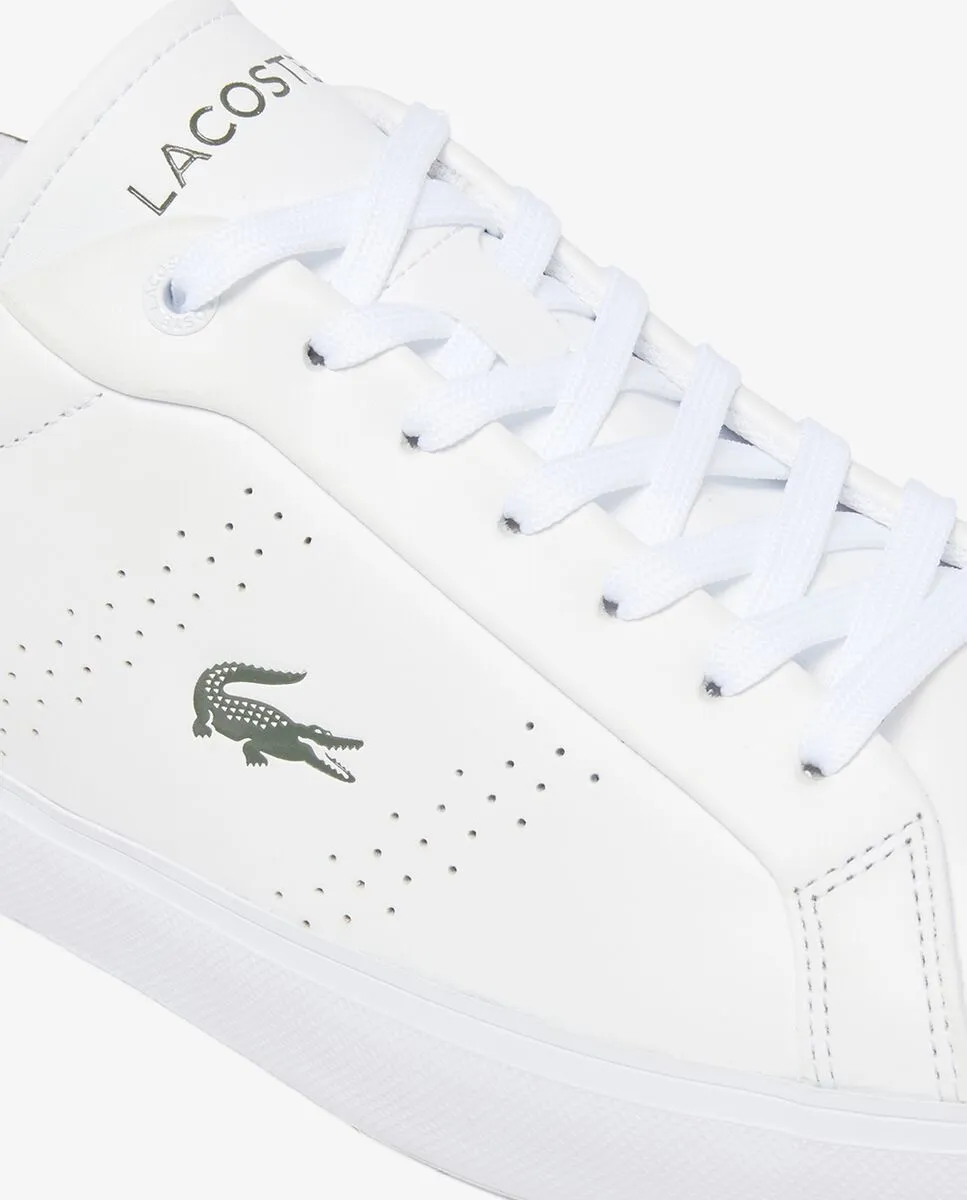 LACOSTE Men’s Powercourt 2.0 Leather Sneakers White
