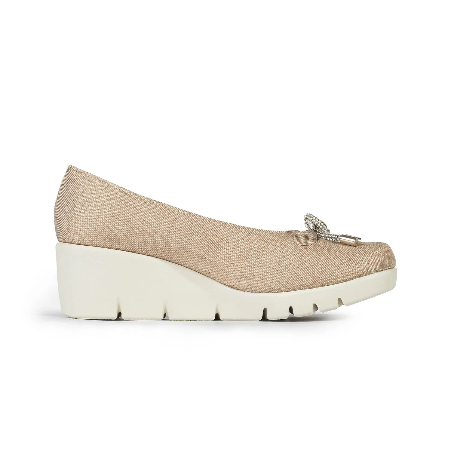 JOLI SNOB Beige Women Comfort High Heels