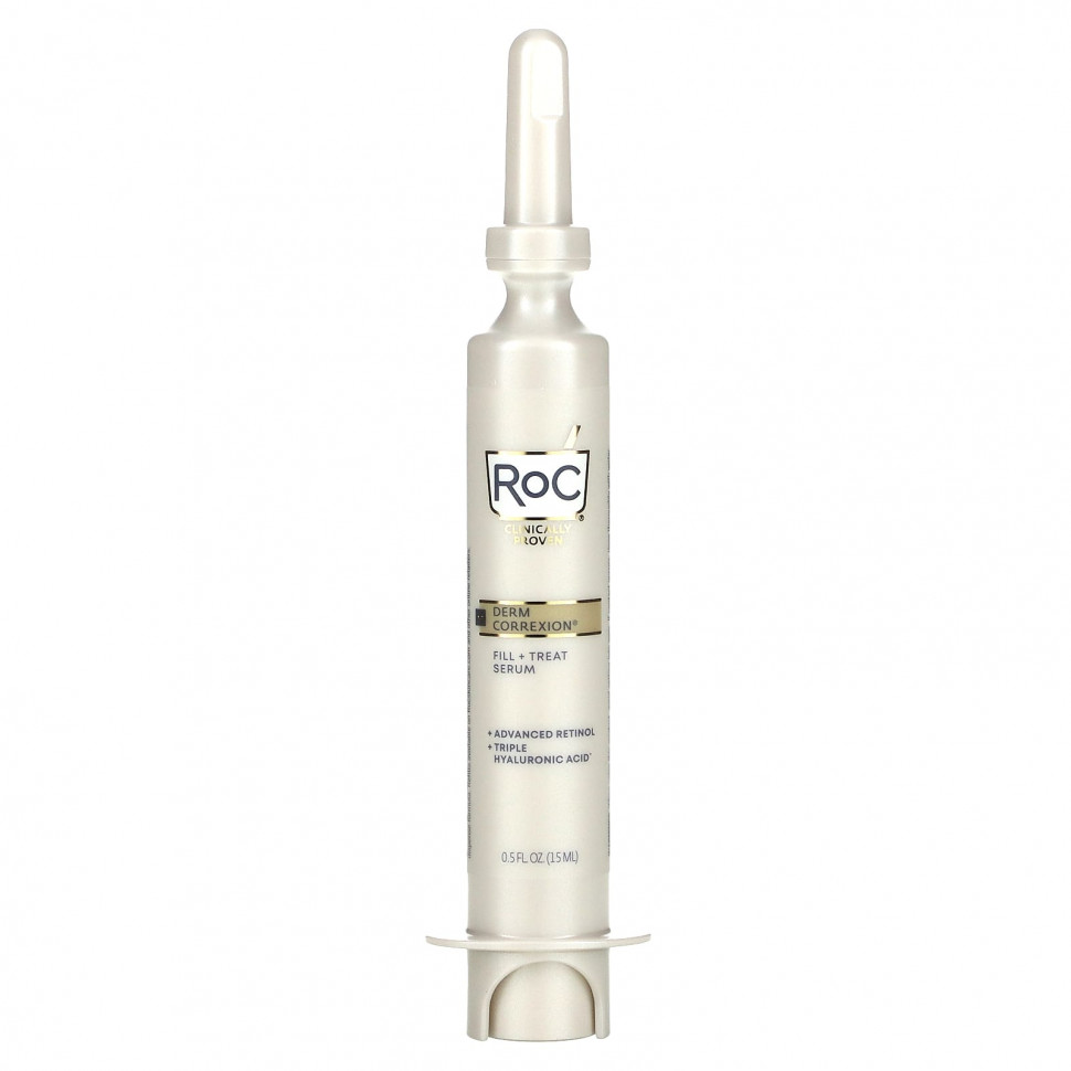 RoC, Derm Correxion, Fill + Treat Serum, Advanced Retinol & Triple Hyaluronic Acid, 0.5 fl oz (15 ml)