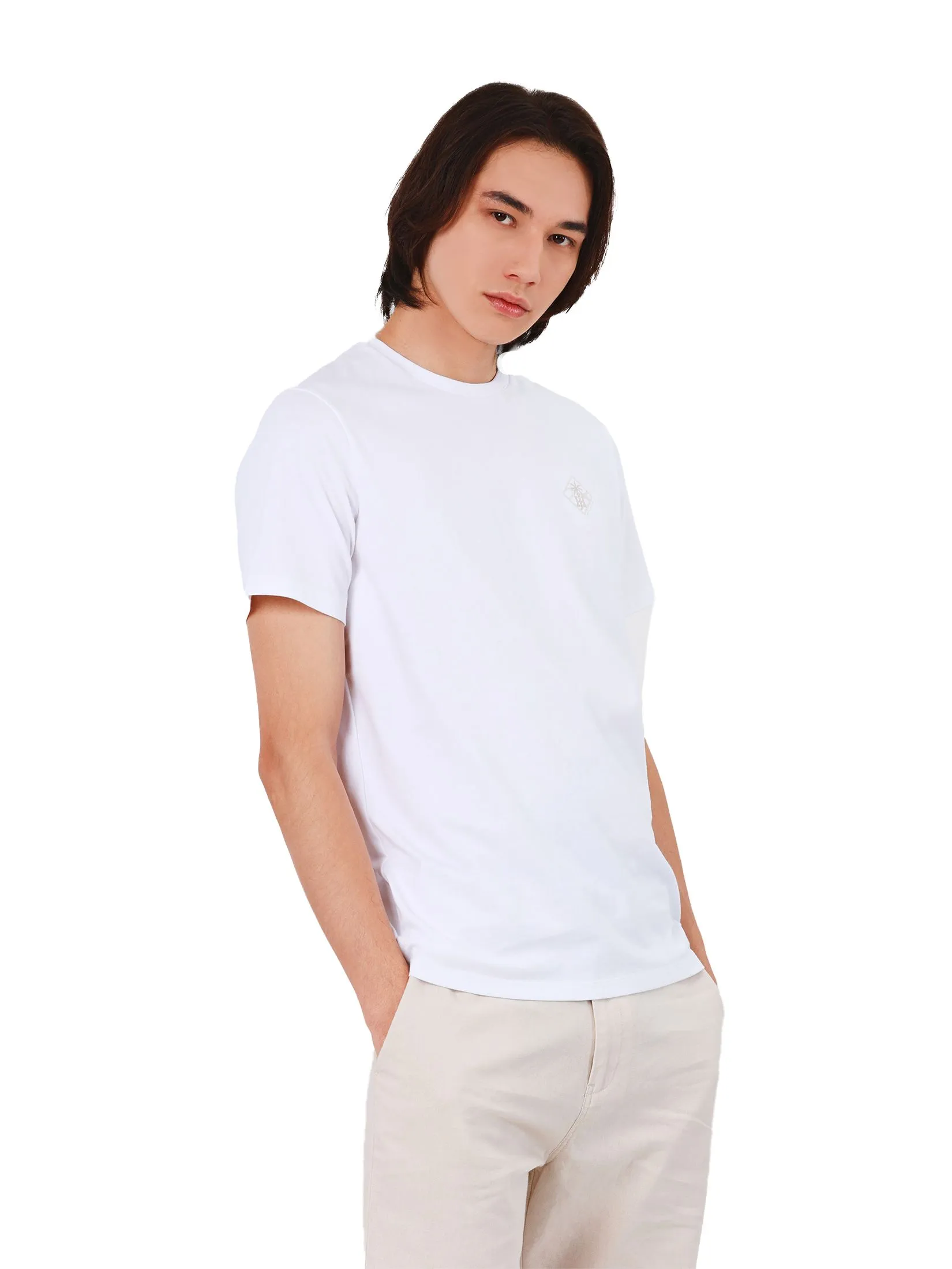 JOHN HENRY Men's T-Shirts (Slim Fit) Rejuvenate Vacation White