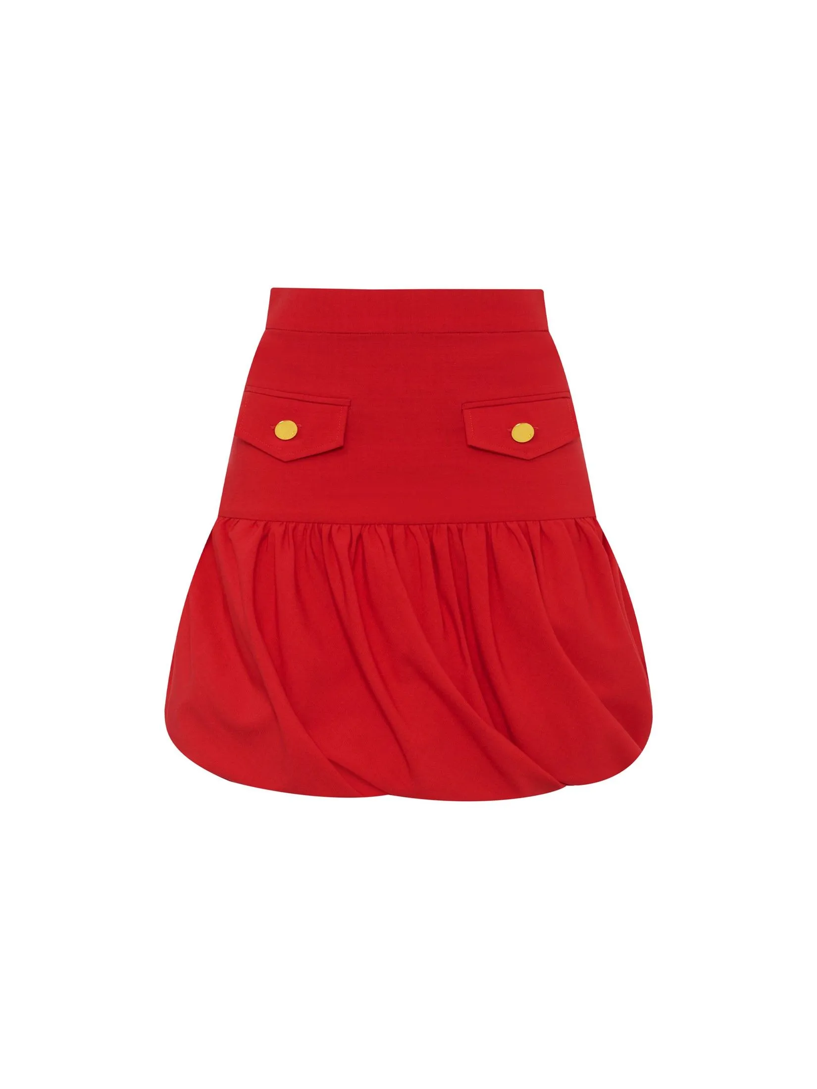 ASV (AW24)Caily Balloon Women Mini Skirt Red Size - M