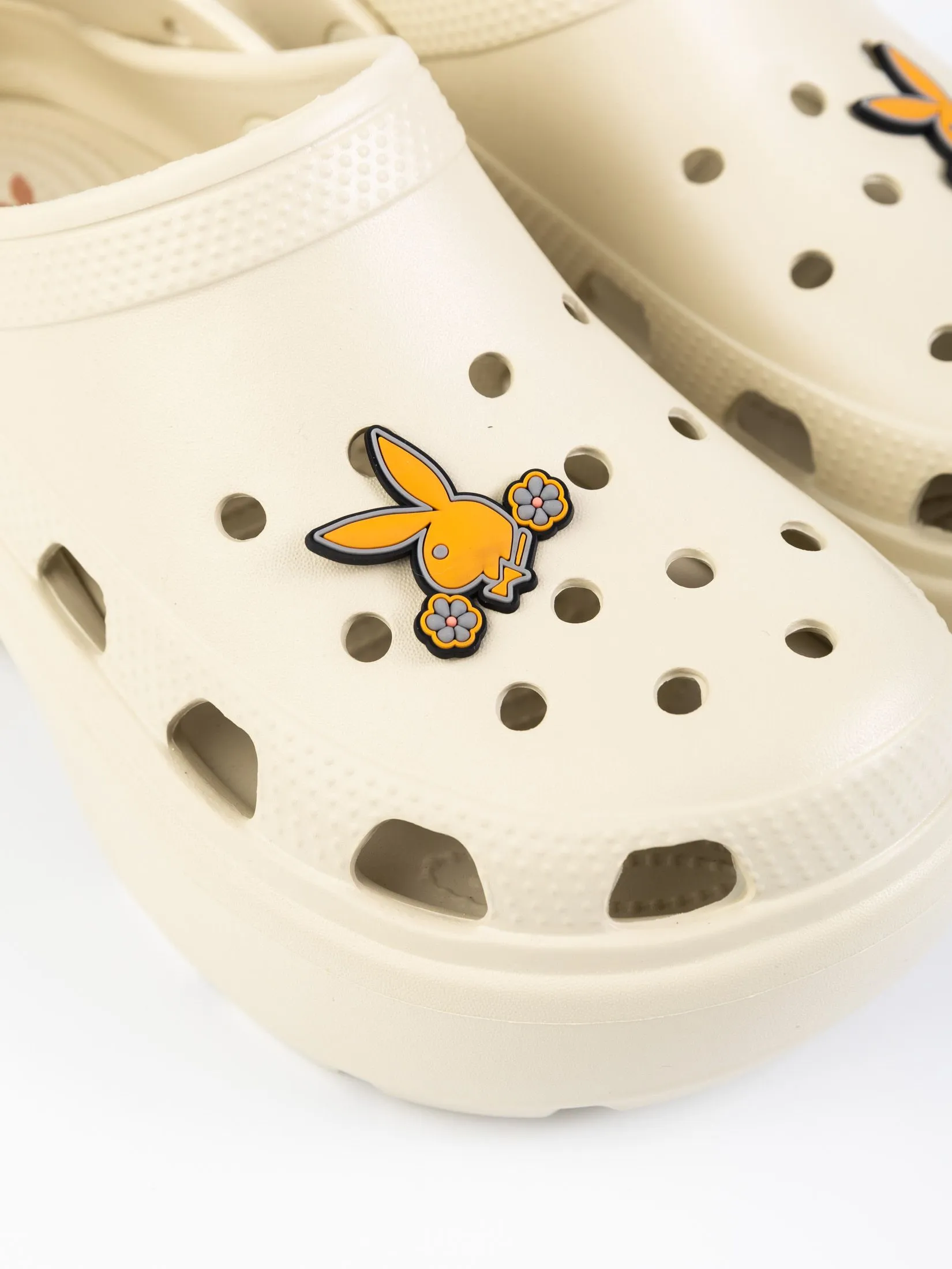 PLAYBOY Big toe sandals Bunny Clogs ST-HS251C130 Cream