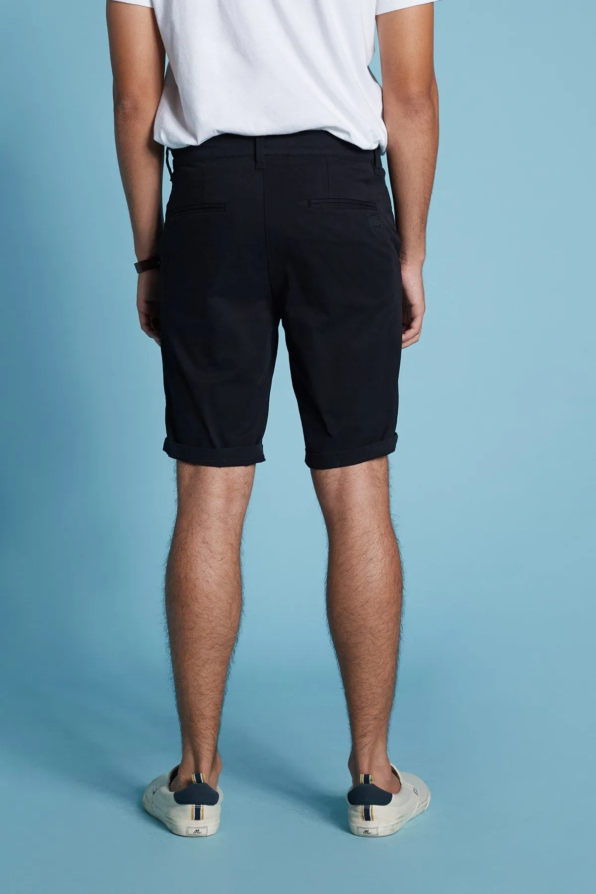 MC JEANS Black short pants MCJZ026