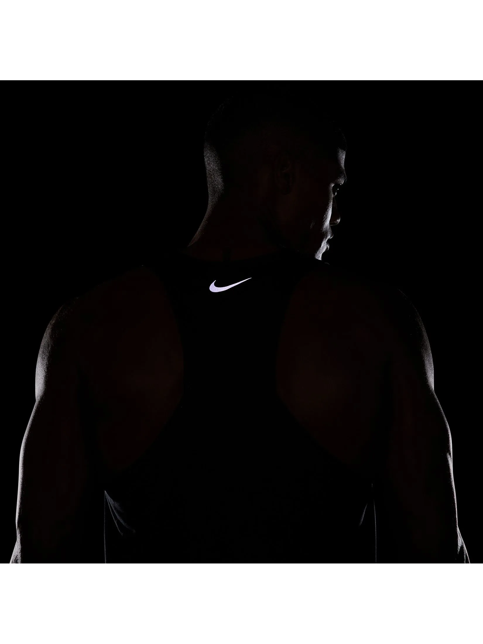 NIKE Men Running T-Shirt Fast Dri-Fit HV2131-010 Black/Bright Crimson