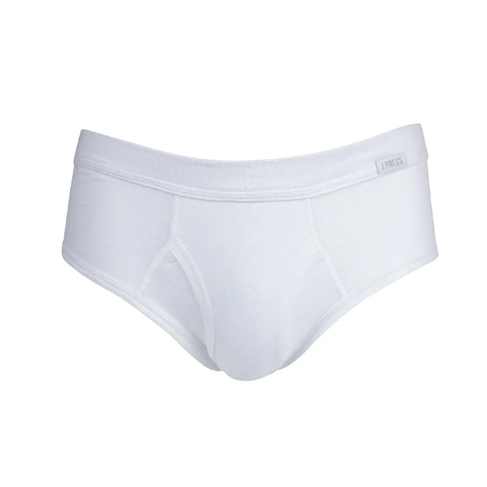 J.PRESS Men's White Brief Underwear no.2903W (PACK3)
