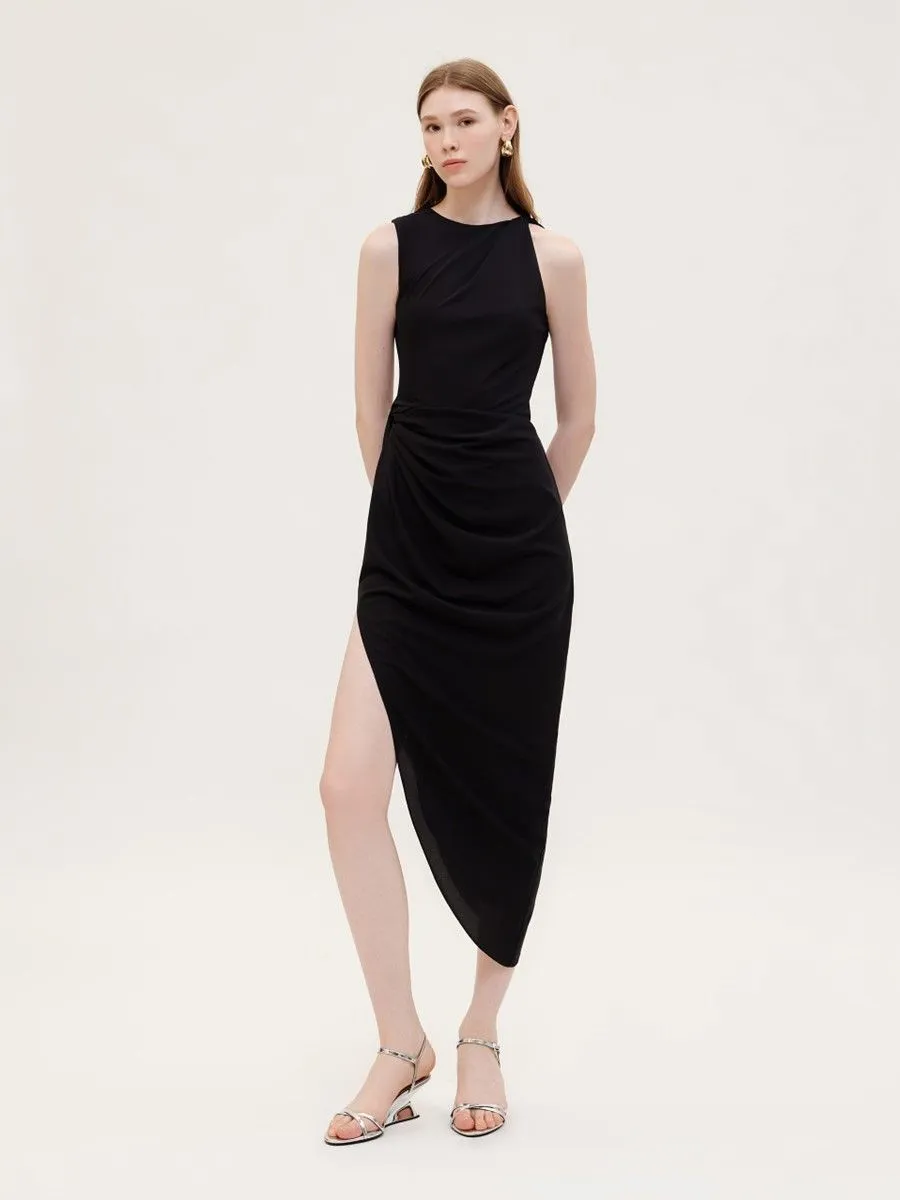 ASV ( SS24 )Kimber Asymmetrical Women Dress Black