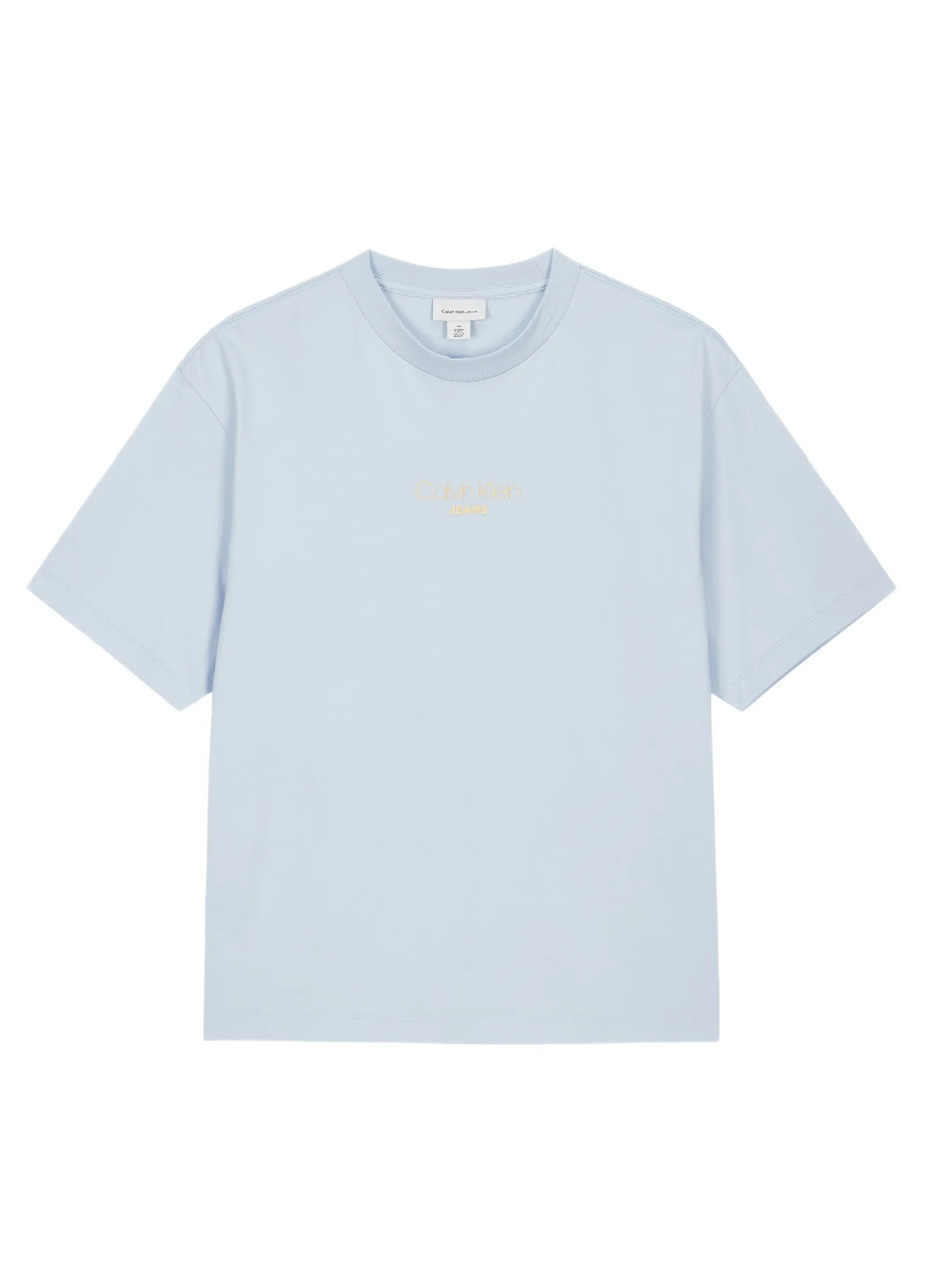 CALVIN KLEIN Men s Relaxed Fit CKJ Graphic Short Sleeve T-Shirt Light blue
