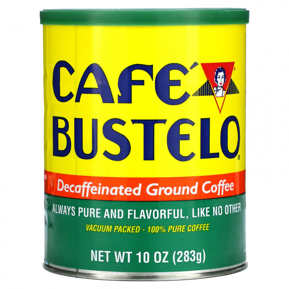 Caf? Bustelo, Молотый кофе без кофеина, 283 г (10 унций)