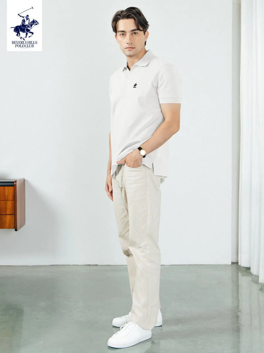 BEVERLY HILLS POLO CLUB White Men Polo Shirts Model BV2I001