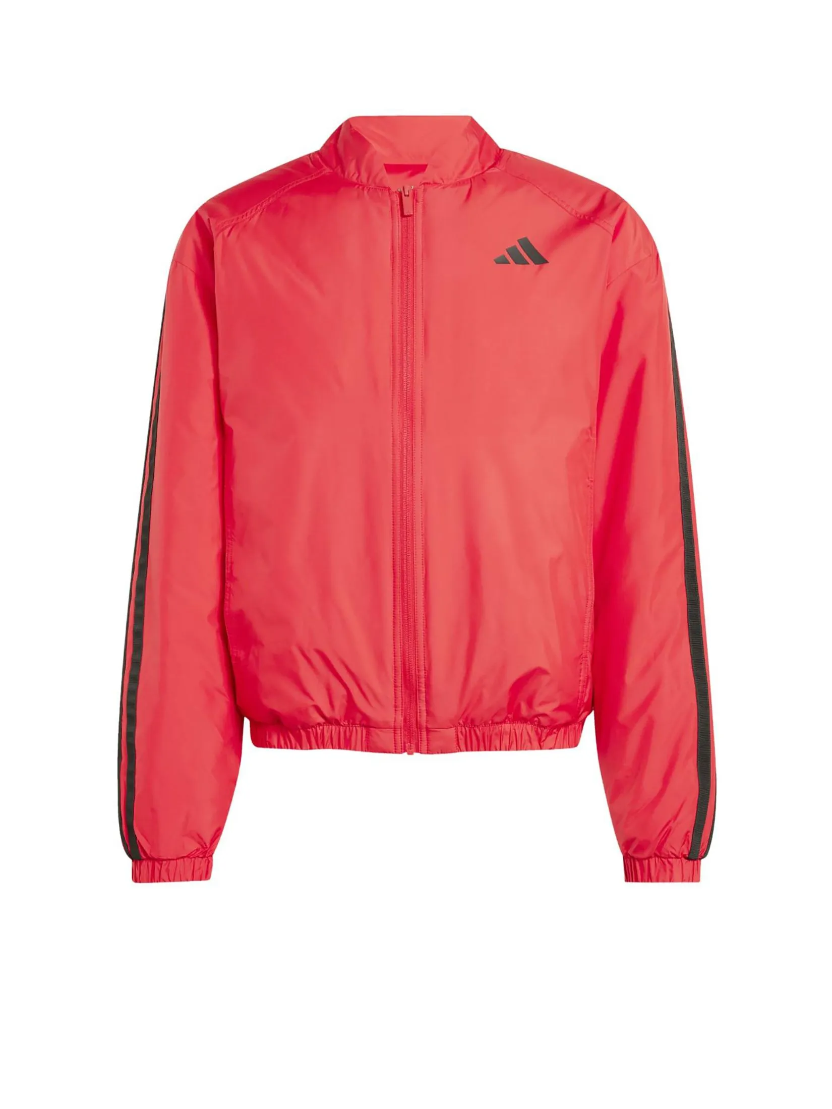 ADIDAS Men Jacket Essentials 3-Stripes Insulated Bomber Pure Ruby