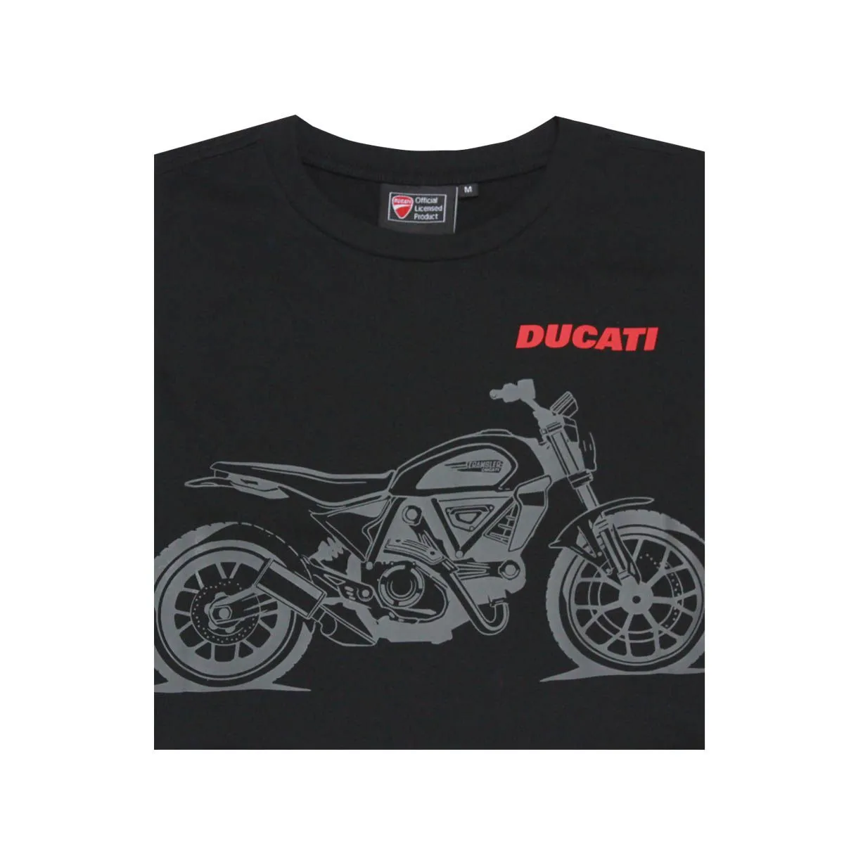 DUCATI Black T shirt for men DCT52 051