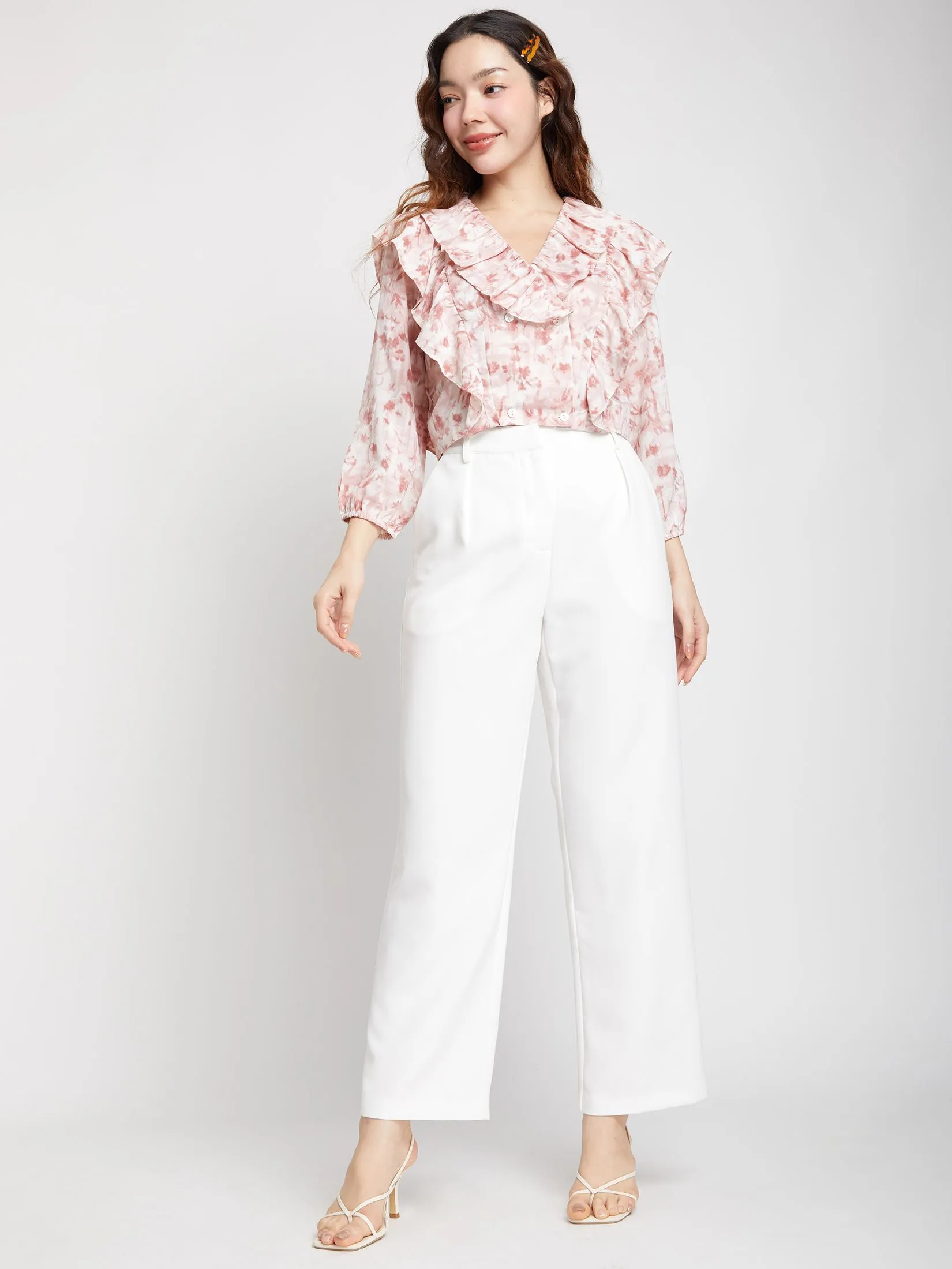 LOLITA Women Blouse Long Sleeves Print