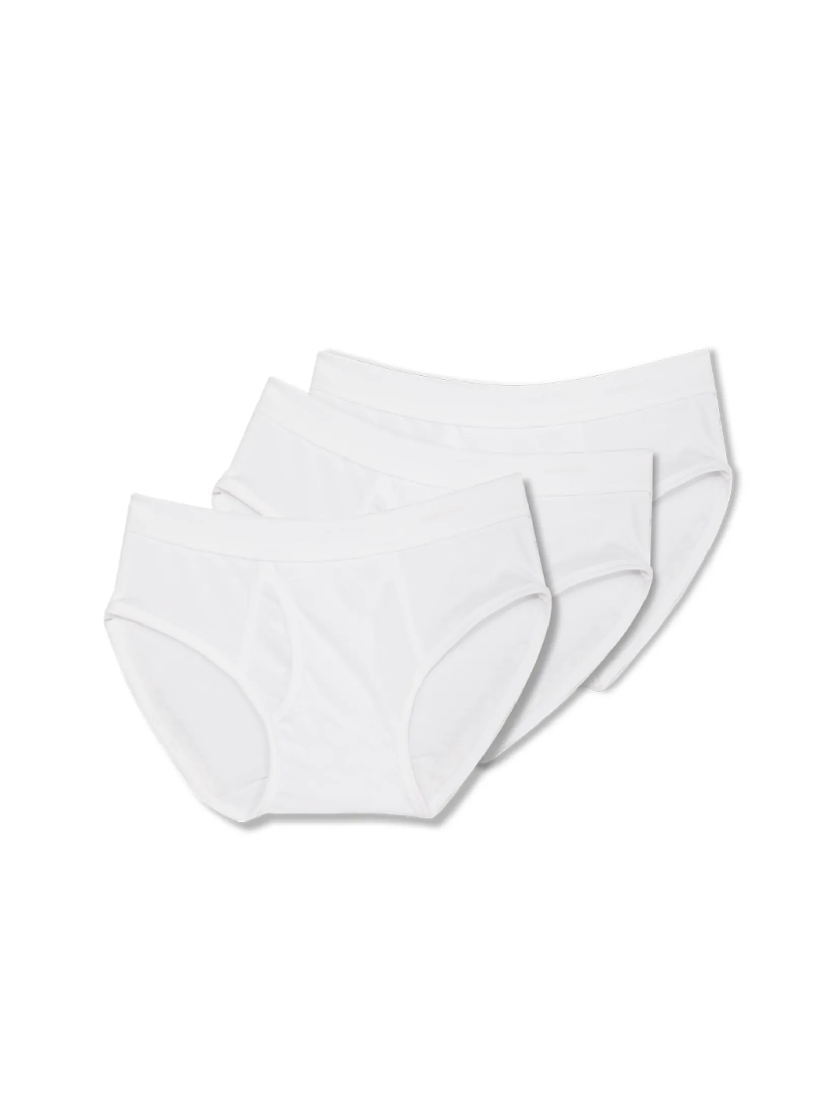 ELLE HOMME Men BRIEF Underwear KUB2001 Cotton 100% PACK 3 Pcs. - White