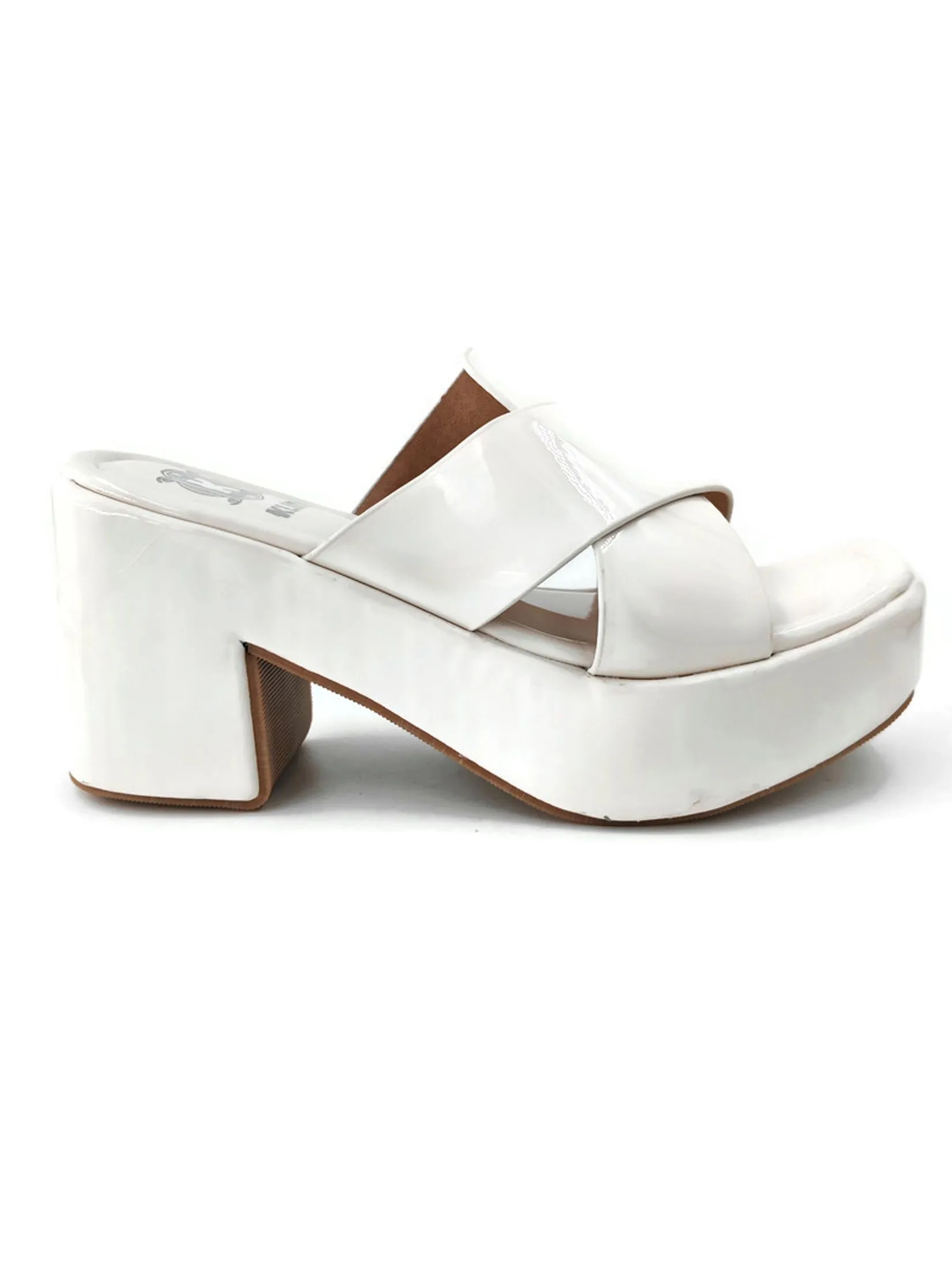 KLIN Woman Blocked Heel Sandals Style Coconut