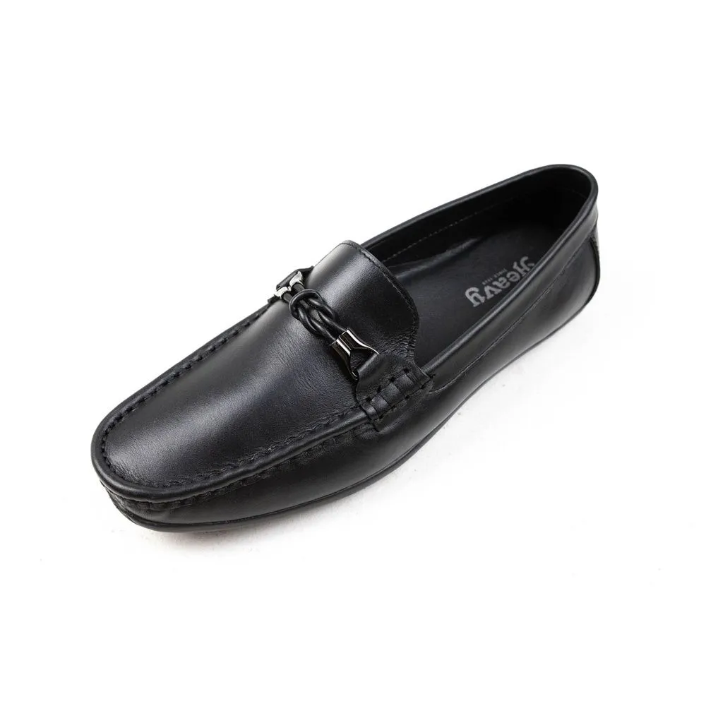 HEAVY Black Loafer Leather Shoes VC5900