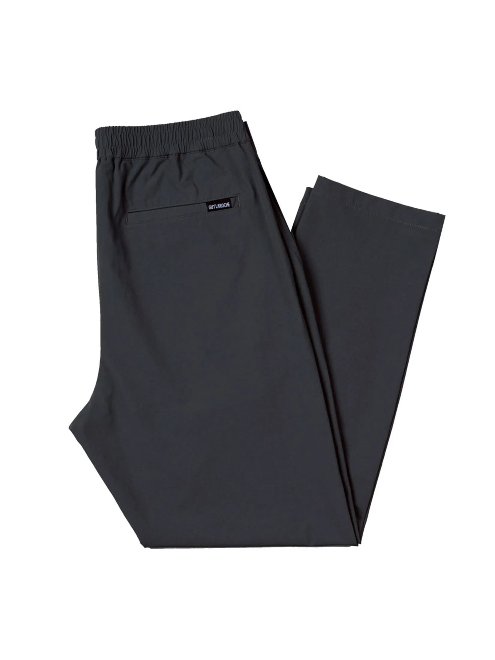 GUY LAROCHE MENWEAR Men’s Jogger Pants – Nylon-Spandex Fabric, Black – Model BSG6200W5BL