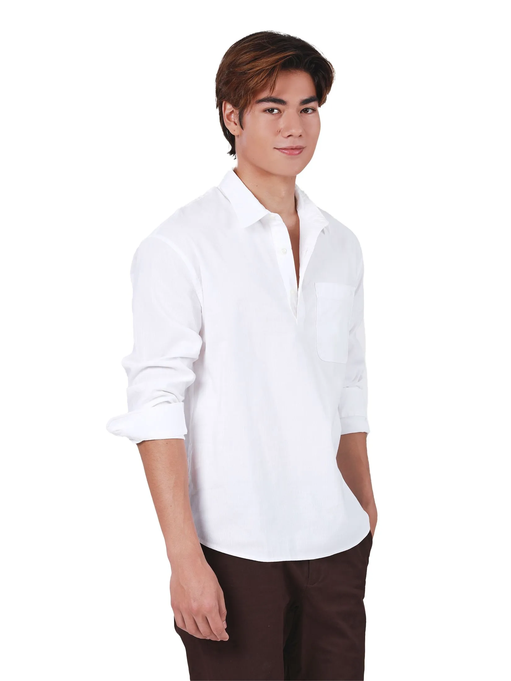 JOHN HENRY Men's Long Sleeves Shirts (Regular Fit) REJUVENATE VACATION White