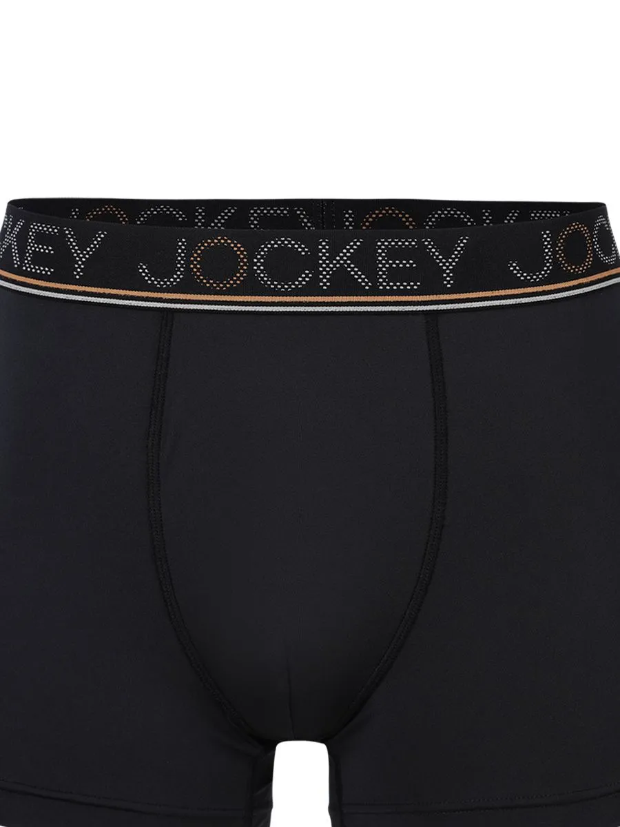 JOCKEY UNDERWEAR Men's COOLING JADE TRUNKS BLACK
